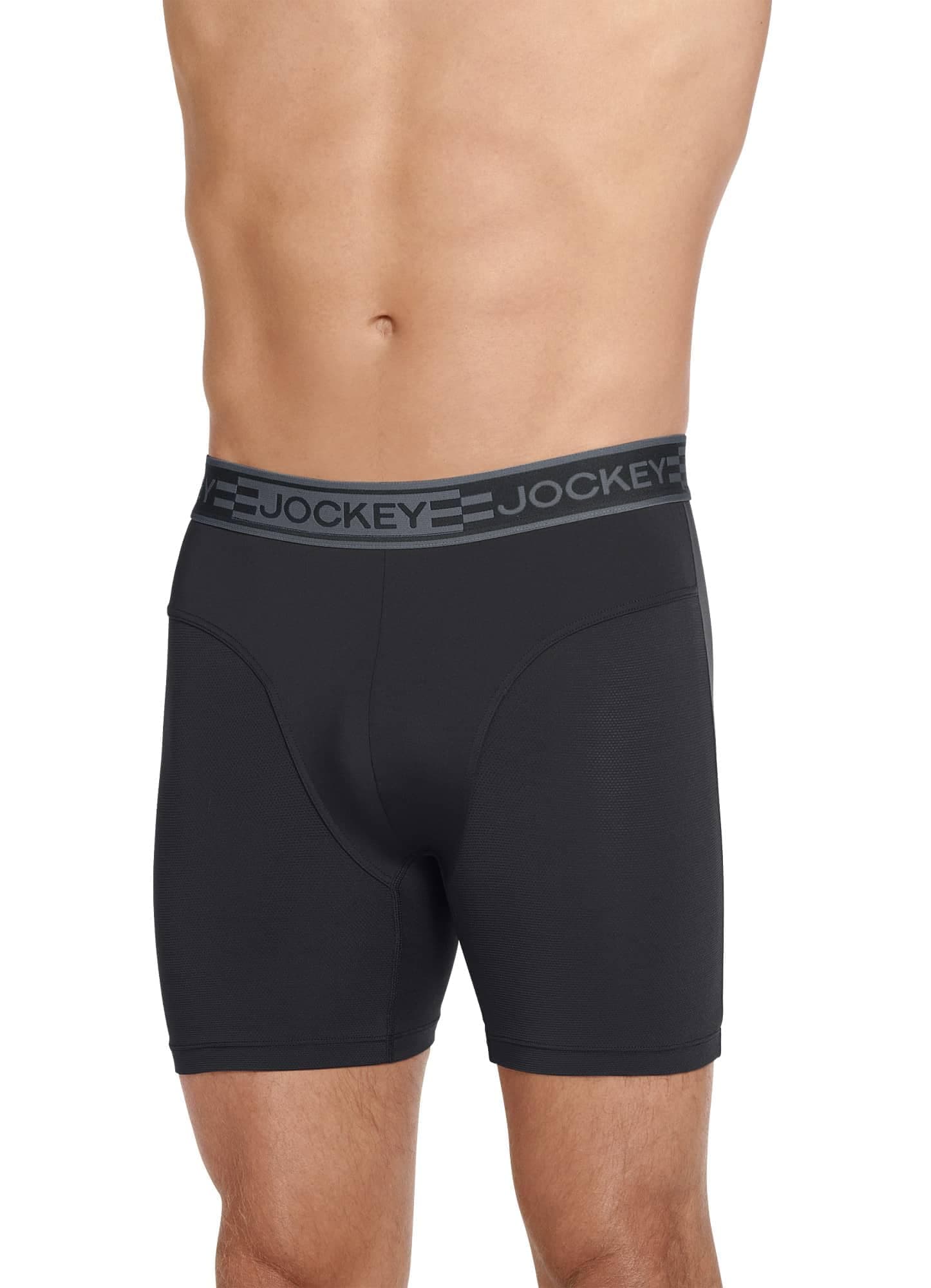 Jockey Men's Underwear Sport Cooling Mesh Performance 6" Boxer Brief