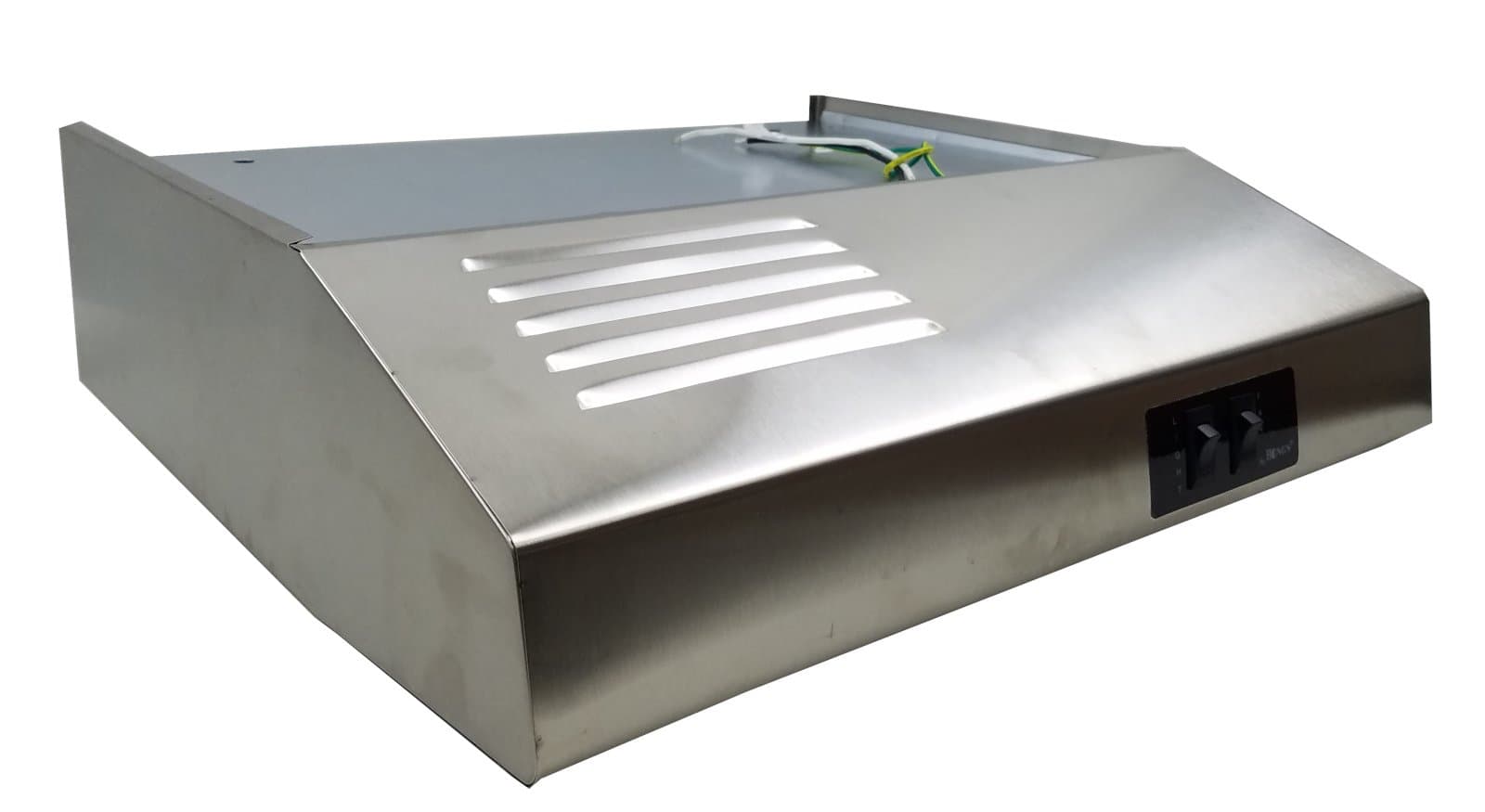 20" Stainless Steel Ductless/Recirculating RV Range Hood (12 Volt DC)
