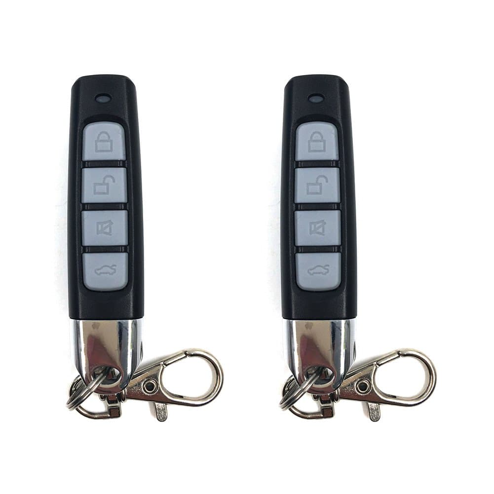 Remote Control Transmitters Face to Face Copy Control Car Garage Door Key Electric Universal Sliding Motorized Gate Opener Clone Garage Door Remote 433mhz Transmitter Mini Size with 2 Pieces