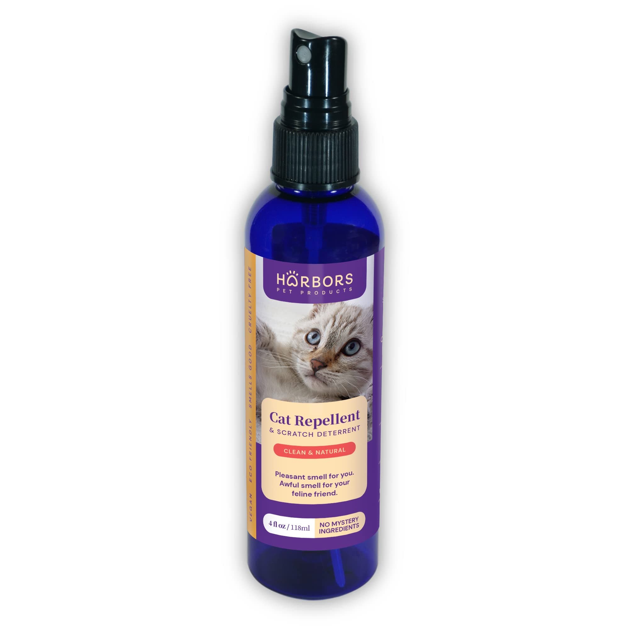 Harbors Cat Scratch and Chewing Deterrent Spray - 4 oz / 118 ml | Formulated with Essential Oils | 100% Satisfied or Return