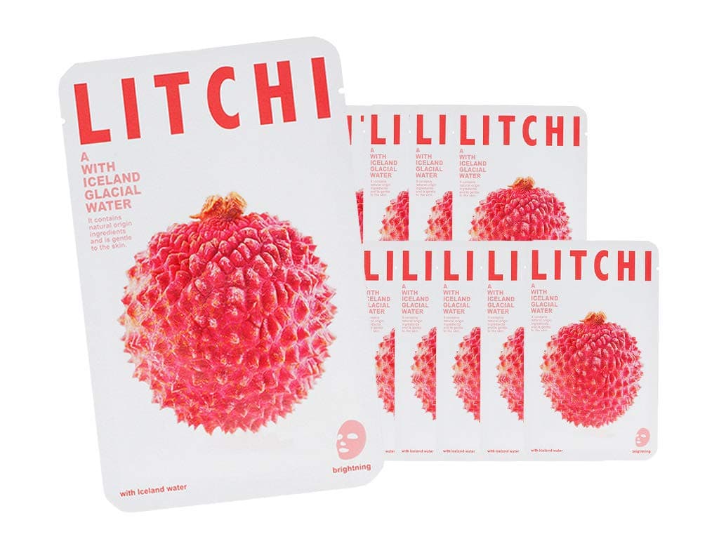 [CNF COSMETIC] THE ICELAND LITCHI MASK SHEET - [10pcs]
