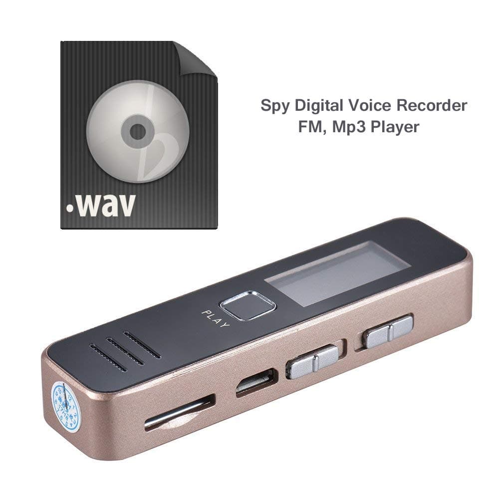 Cheval Mini Digital Voice Recorder 8GB Professional Audio Recorder MP3 Player TF Card Dictaphone Record Microphone Sound Recording