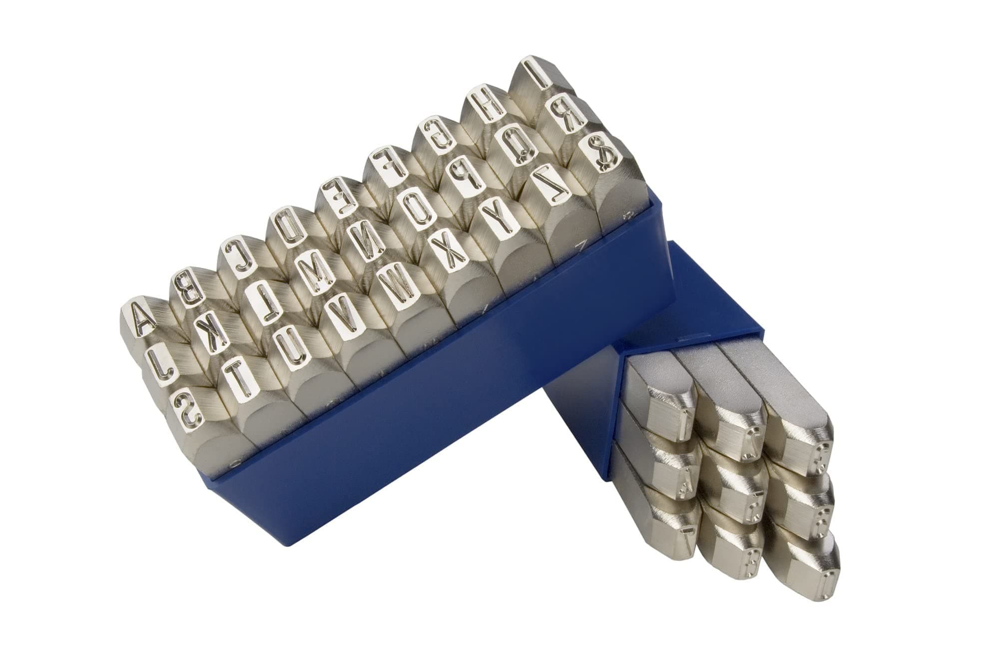 GRAVUREM-No. 1 Extra Extra Number Punch + Capital Letter Set 0-9 + A-Z,& / Steel Stamps / 4mm - 5/32"