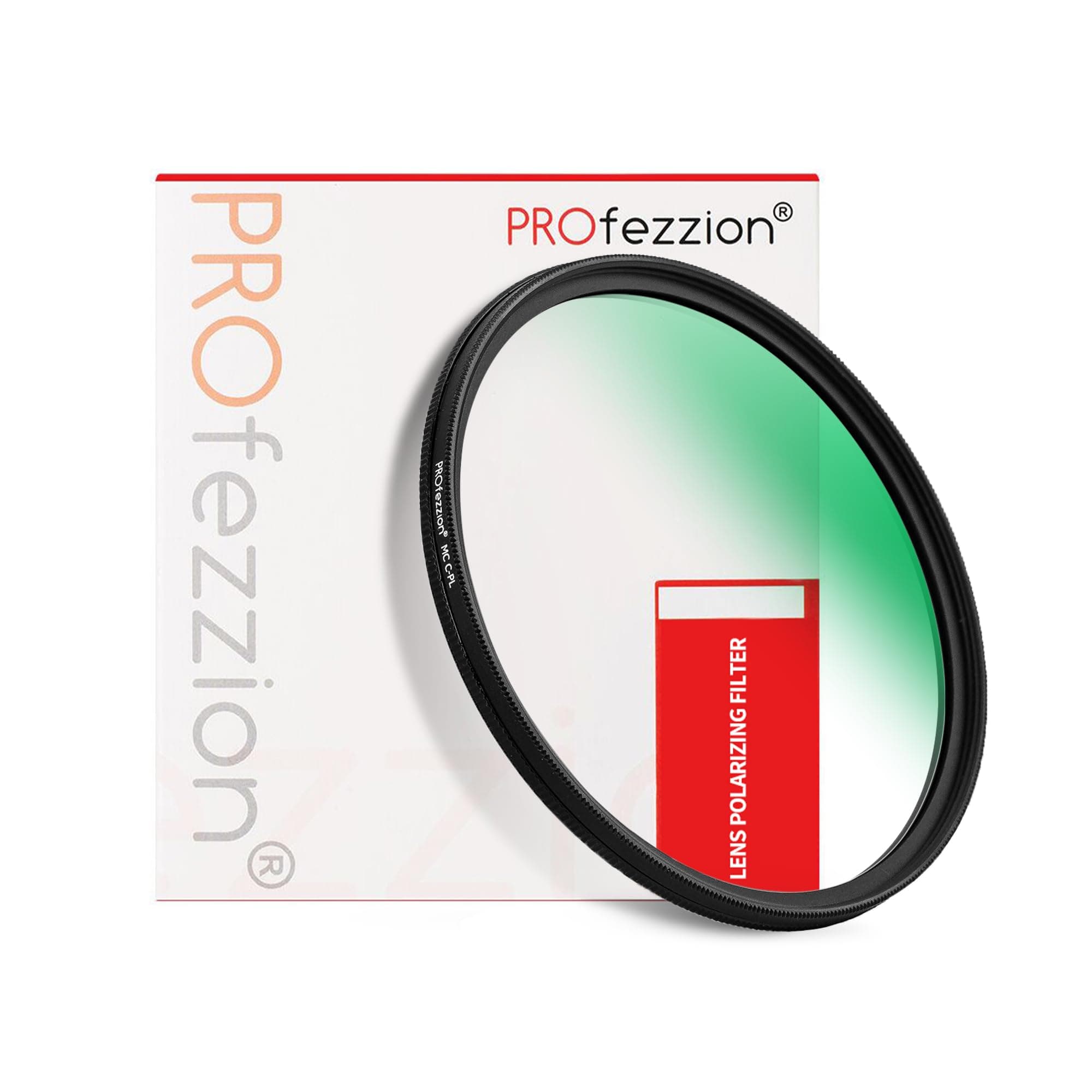 PROfezzion 55mm Polarising Filter, Circular Polarizing CPL for Nikon D3500 D3400 D5600 D7500 with AF-P 18-55mm Kit Lens, for Sony A7 A7II A7III A7IV with FE 28-70mm Kit Lens & More 55mm Lens