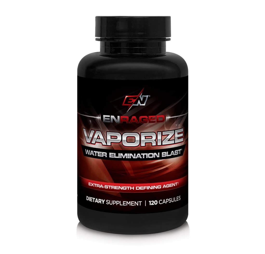Enraged Nutrition Vaporize Water Elimination Blast with Herbal Diuretics for Enhanced Muscle Definition | Helps with Water Retention and Bloating, 120 Capsules