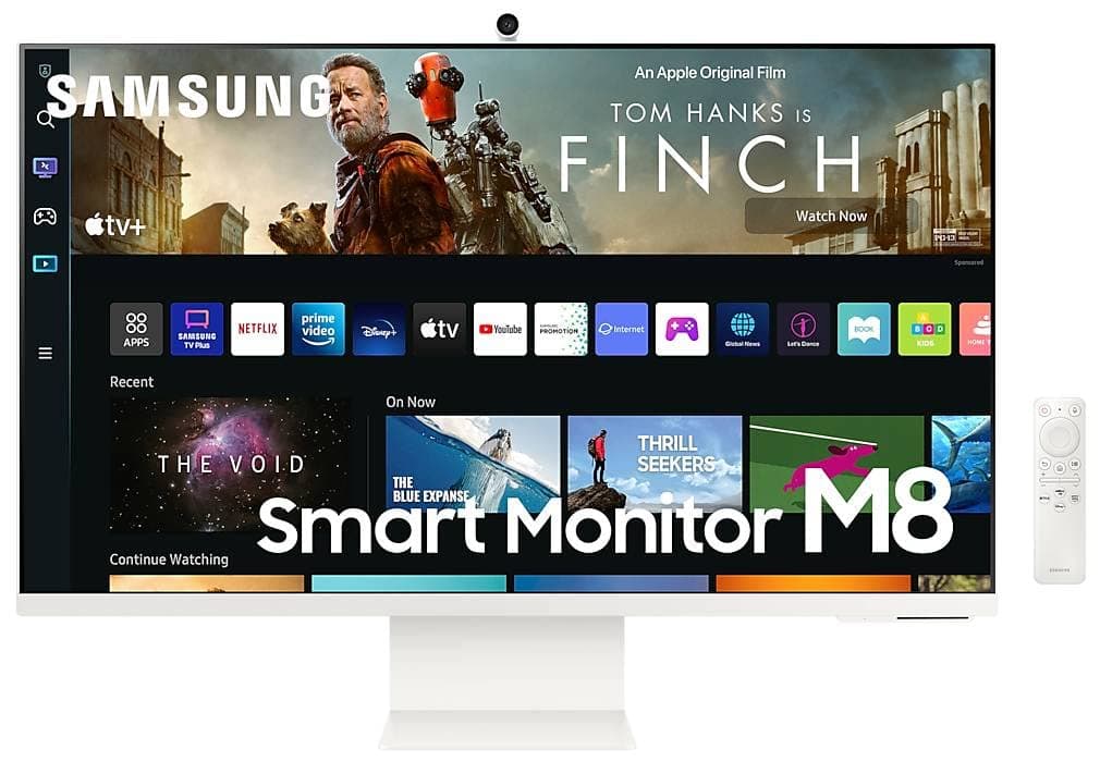 M8 4K Uhd Flat Monitor (Warm White, 32in, Max 60Hz Refresh Rate, 4ms Gtg Response Time, 16: 9 Aspect Ratio, HDR10, IoT Hub, USB-C)