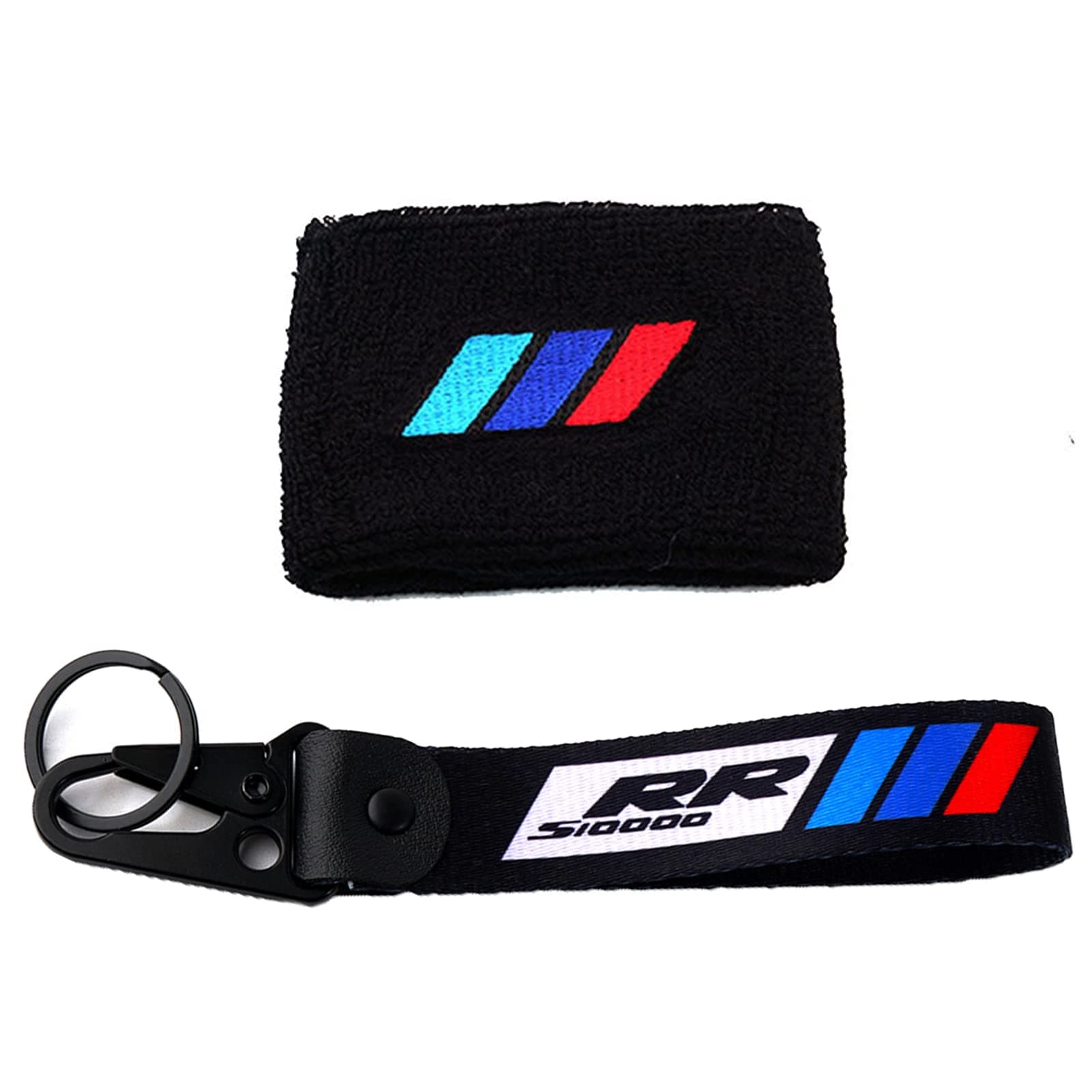 MOWOK Motorcycle Front Brake Fluid Reservoir Sock Cover & Keyring Key Chain Fit For S1000RR S1000 RR S 1000RR 2008-2020 2021 2022
