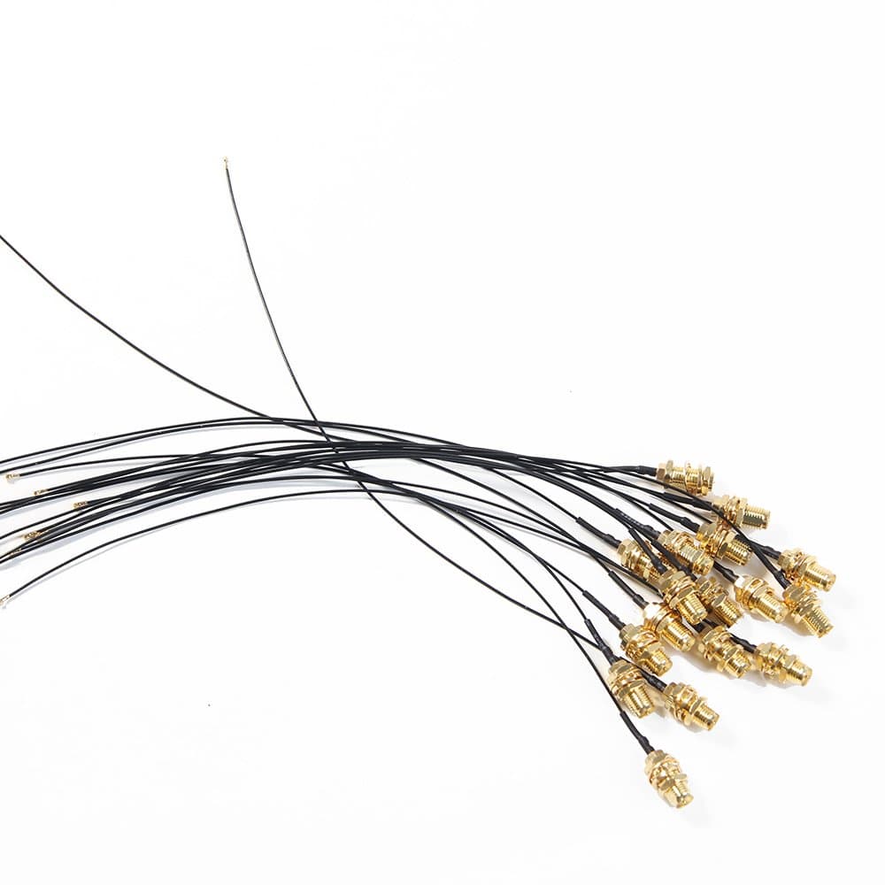 2pcs RF pigtail cable RP-SMA female to U.FL / IPEX Mini PCI RG178 15CM 6"