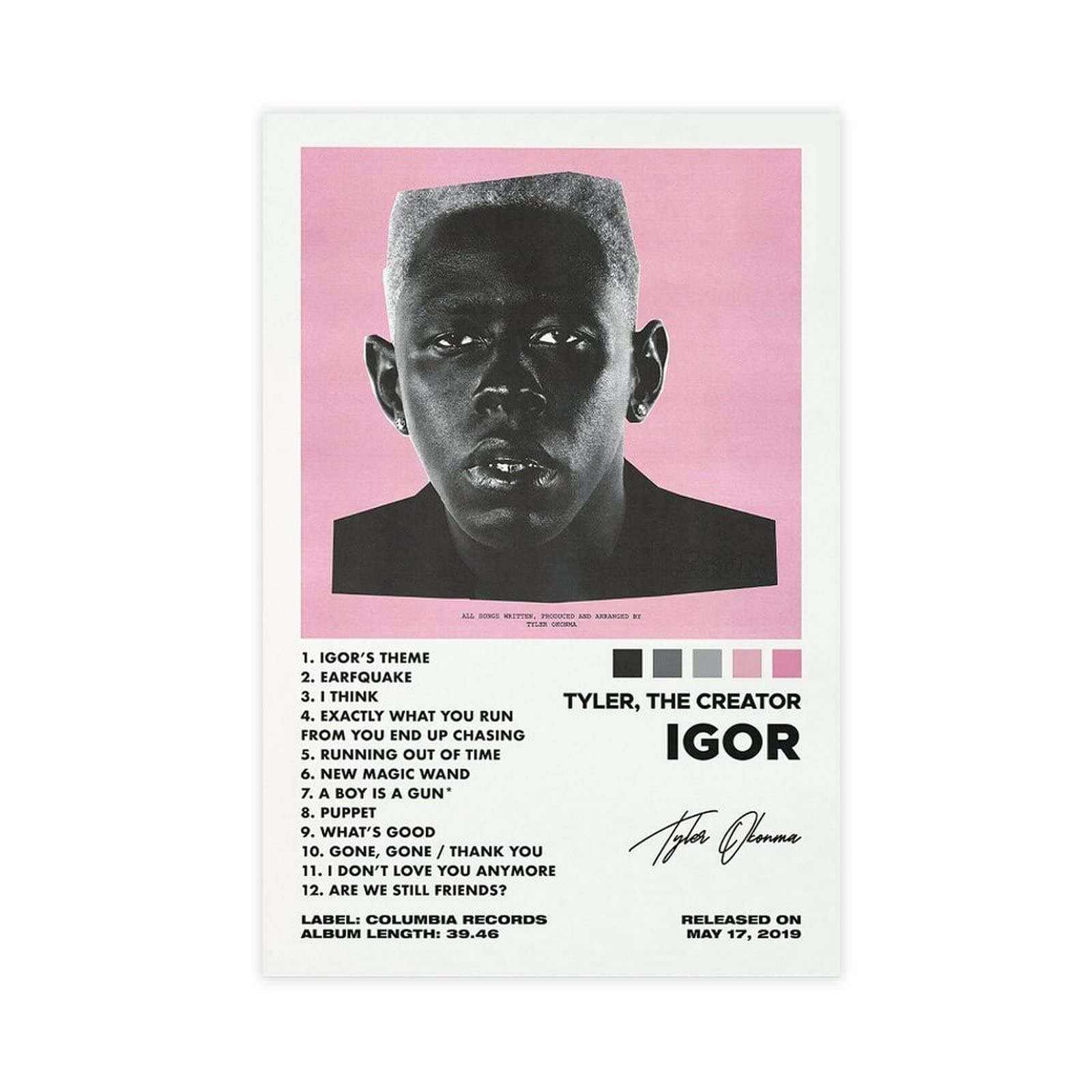 ZXETY Tyler Poster Igor Poster Canvas Printed Poster Unframe:12x18inch(30x45cm)