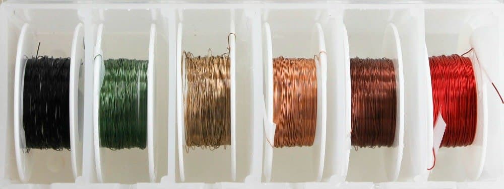 30 Gauge Hot Wire, Light Tones Ultra Chenille, Dark Tones Ultra Chenille, Steelhead Chenille and Empty All Around Dispensers