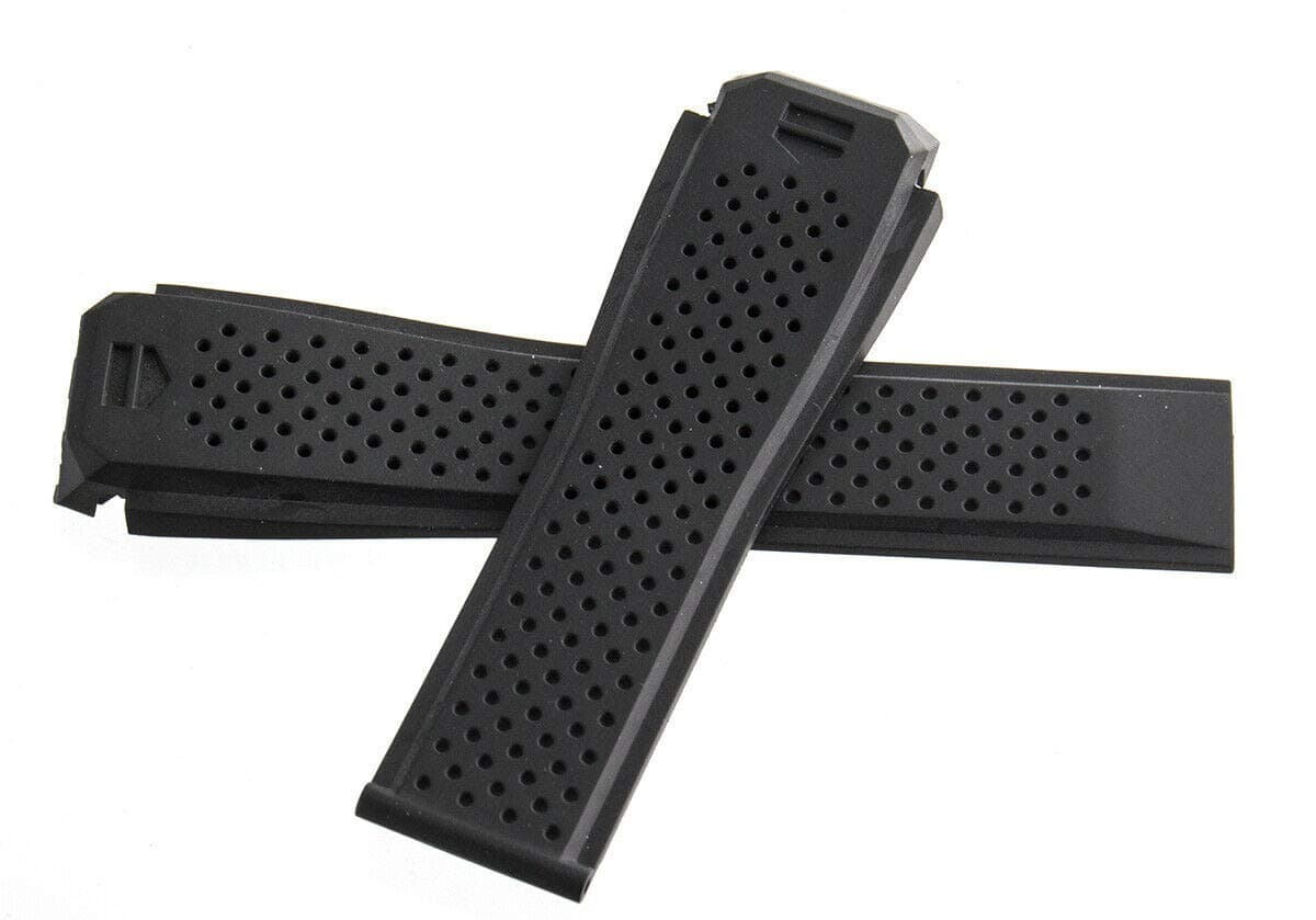 Genuine TagHeuerTagHeuer Carrera Calibre 01 Black Rubber Band Strap 22mm CAR2A1Z.FT6044