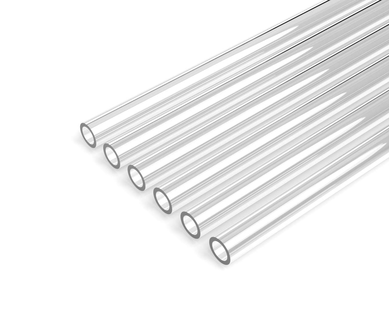 10mm ID x 14mm OD Rigid PETG Tubing - 750mm Length (RTP14M-630), Made with Premium Materials, Excellent Beginner Hardline for PC Watercooling, Made in The USA - 6 Pack - Clear