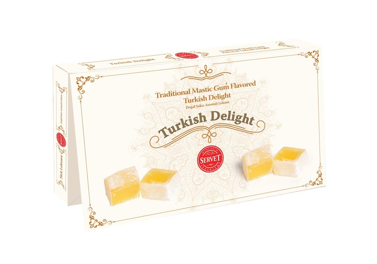 TRADITIONAL MASTİC GUM FLAVORED AUTHENTIC TURKISH DELIGHT (9oz)