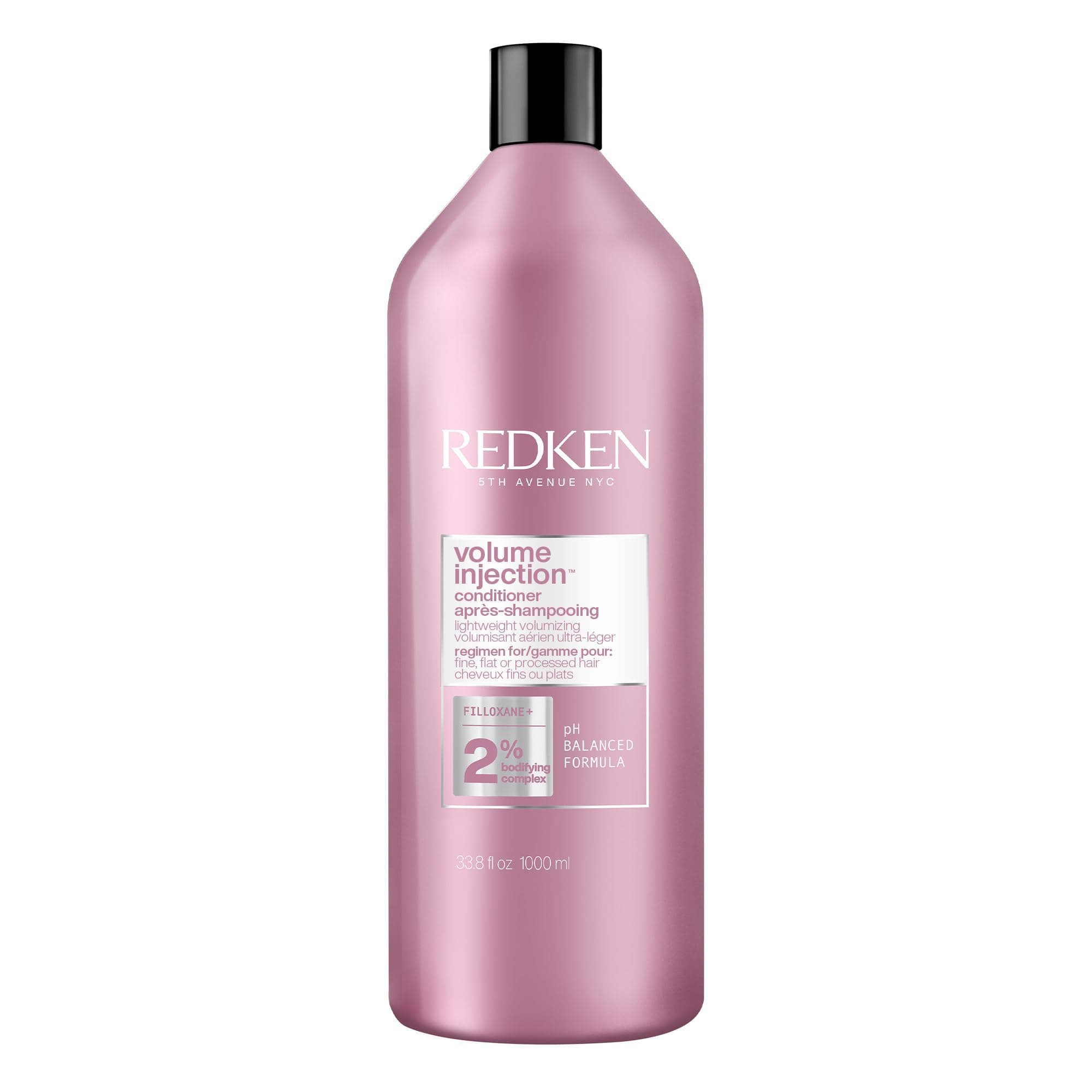 Redken Volume Injection Conditioner | For Fine Hair | Detangles & Adds Volume | 33.8 Fl Oz, 33.8 fl. oz