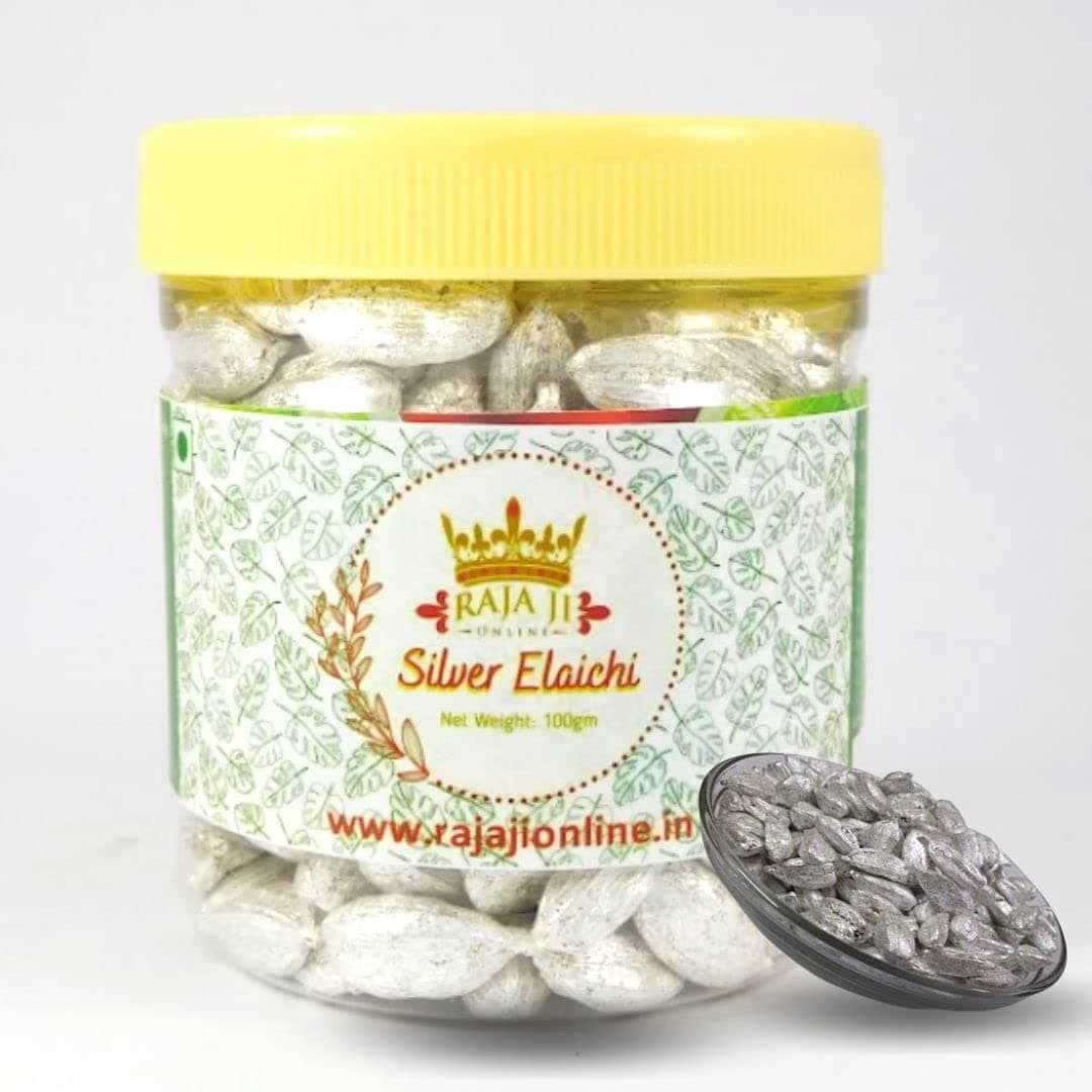 Raja Ji Online Silver Elaichi Mouth Freshener - 100gm