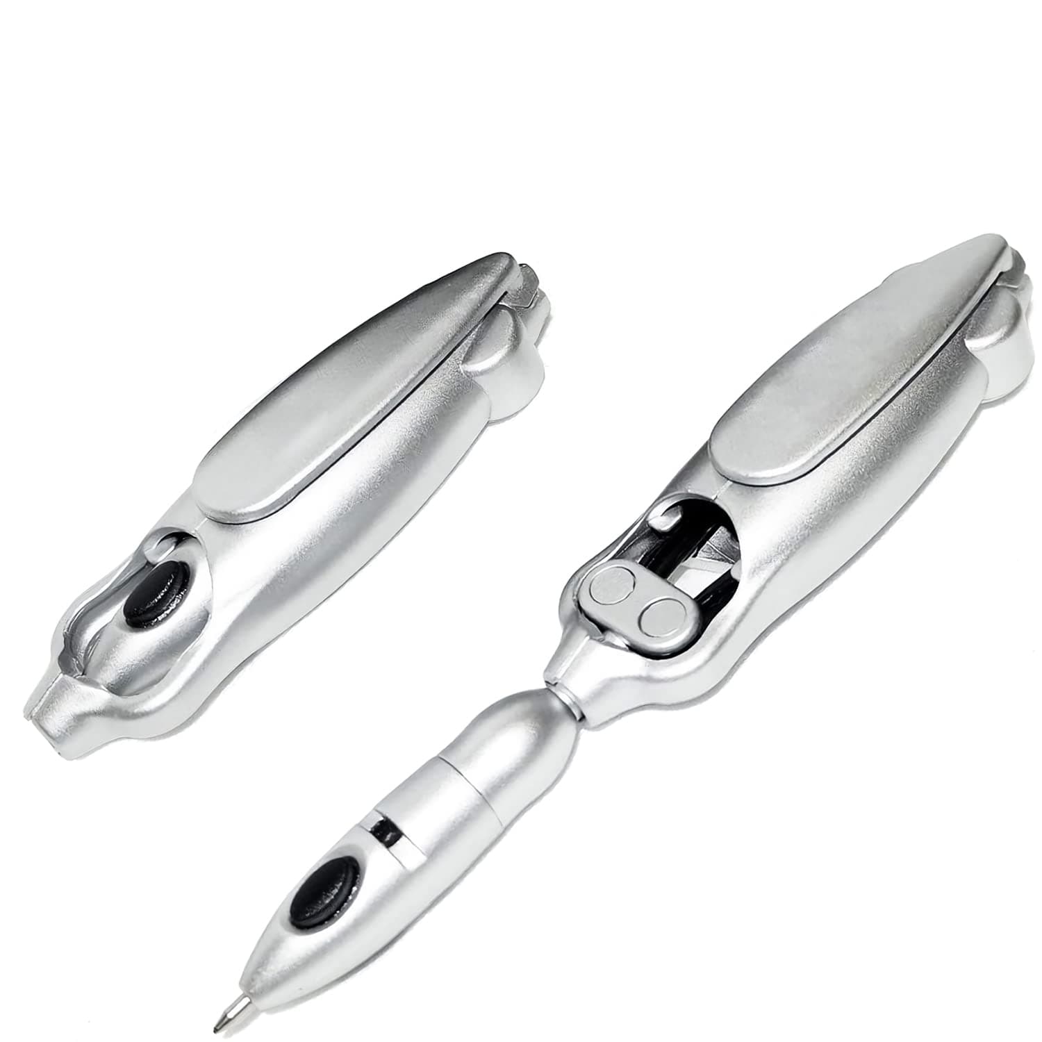 Transformers Pen Transforming Robotic Ballpoint Pen Robot 2007 Cool Silver