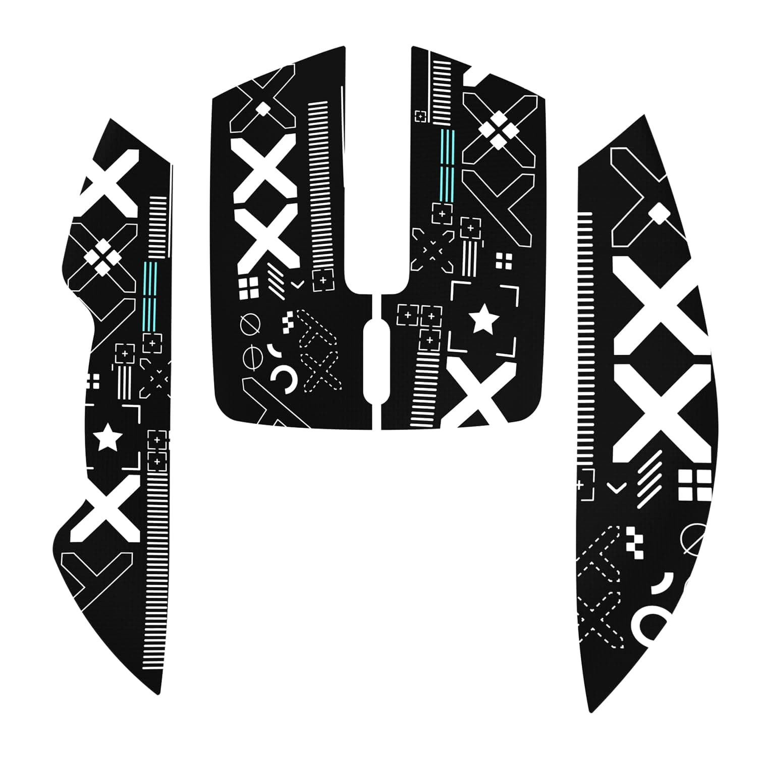 MAGIC-REFINER Attack Shark Gaming Mouse Anti-Slip Grip Tape, Compatible with Superlight Wireless pc Mouse,Sweat Resistant,Fine Feel,Cut to Fit,Cool Mouse Skins for Video Games/Office/Study(Black)