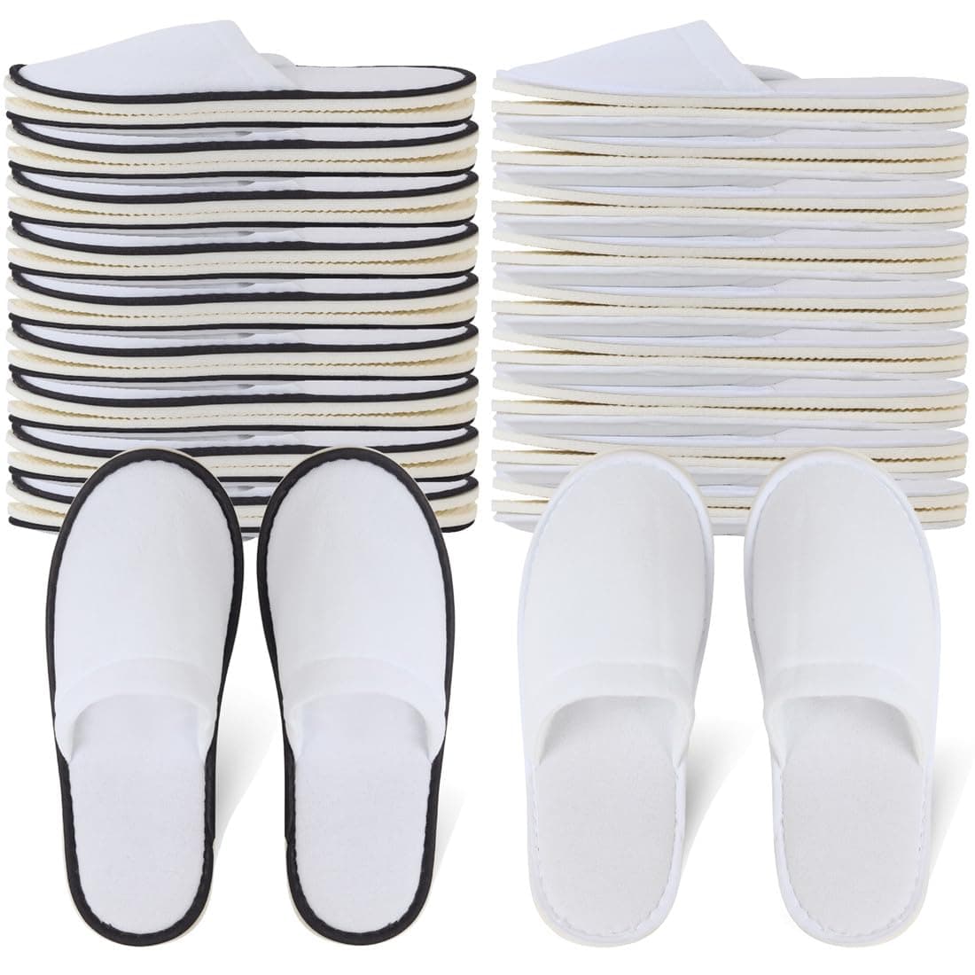 20 Pairs Disposable Slippers for Guests Hotel Slippers Spa Slippers Non-slip Washable House Slipper Bulk for Adult for Men and Women