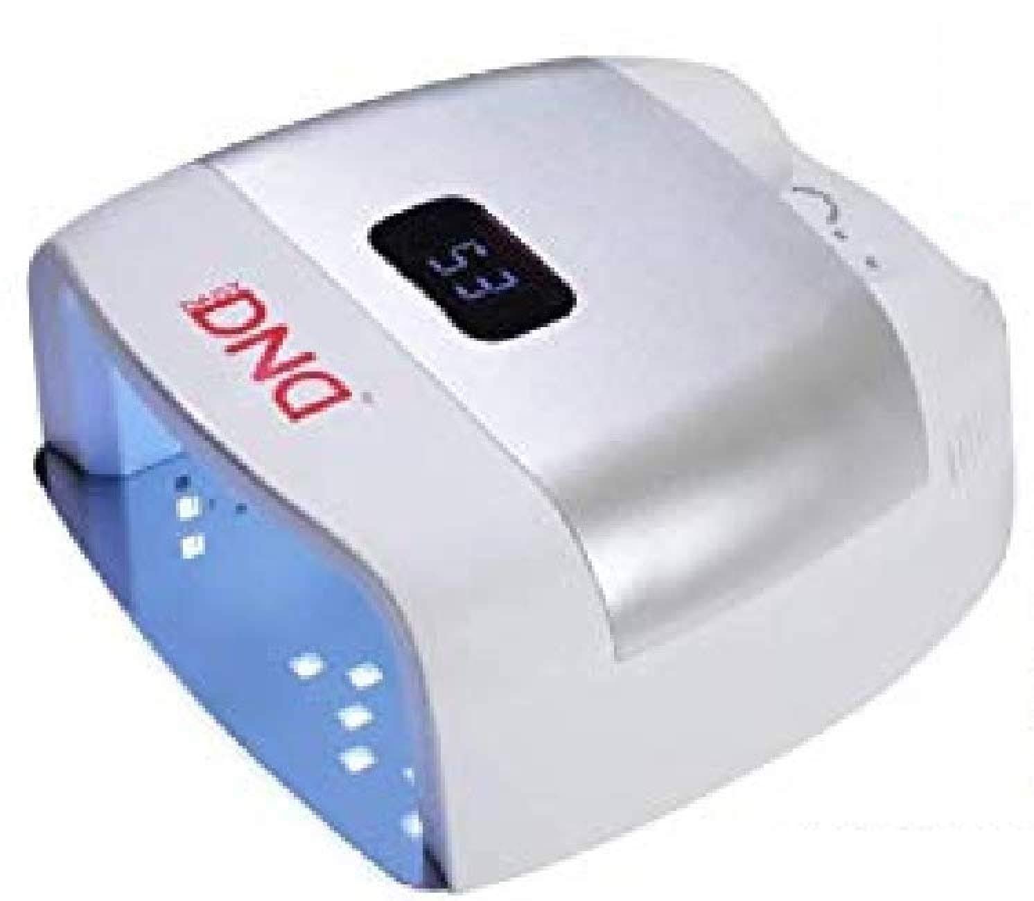 Daisy DND 60W LED UV Nail Lamp Light for Gel Nail Polish, 42 LED Lights, Auto-On Sensing System, Digital Timer (w/Glitter)
