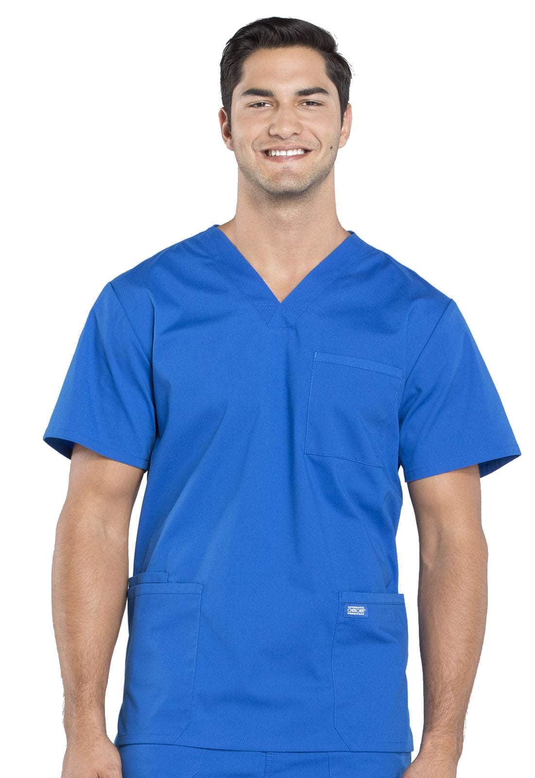 Cherokee Scrubs for Men Workwear Professionals V-Neck Four-Pocket Scrub Top WW695