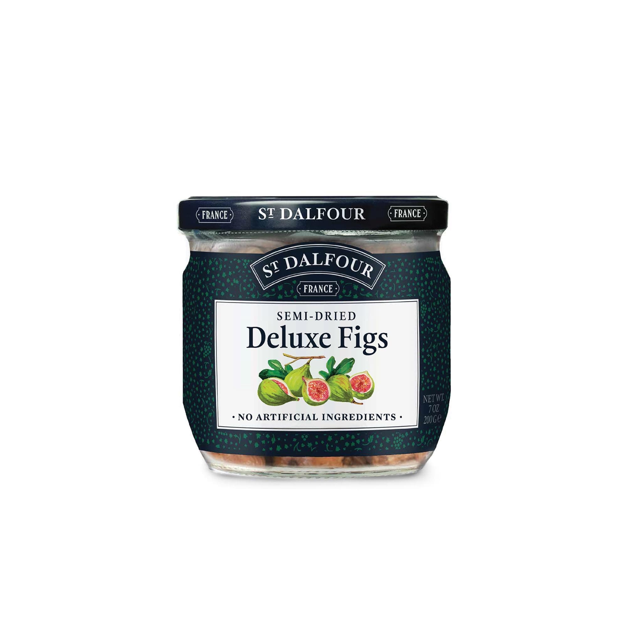 St. Dalfour Semi-Dried Deluxe Figs - 7 oz - All Natural, No Preservatives or Artificial Ingredients - Made in France - 100% From Fruit
