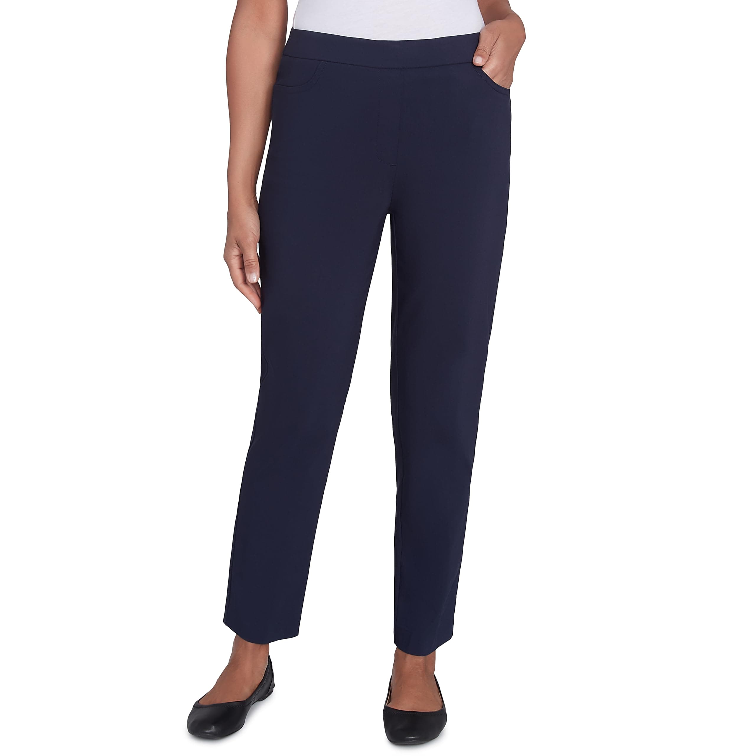 Alfred Dunner Petite Proportioned Medium Allure Slim Pant Pants
