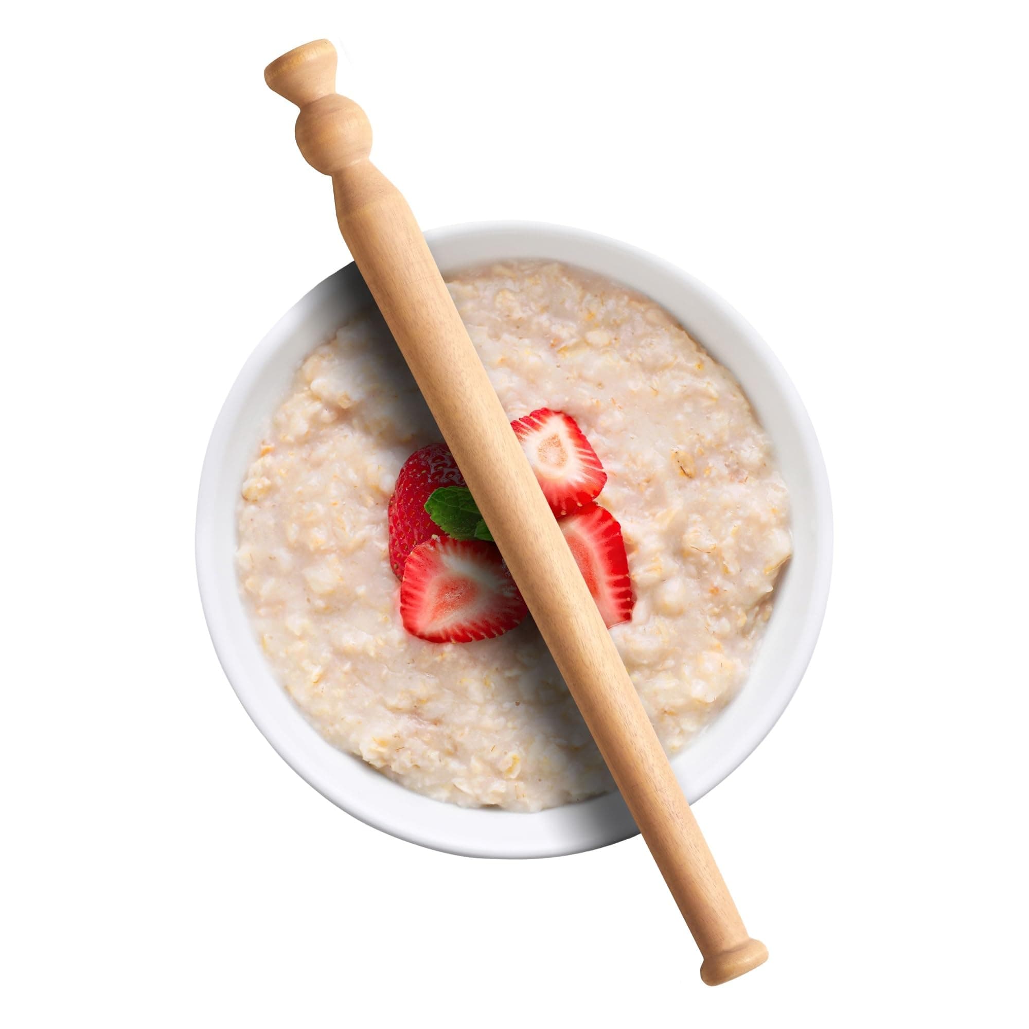 – Muldale Porridge Spurtle, Natural Sustainable Beechwood - 29.5cm Oatmeal Porridge Kitchen Utensil - Traditional Scottish Wooden Stirrer