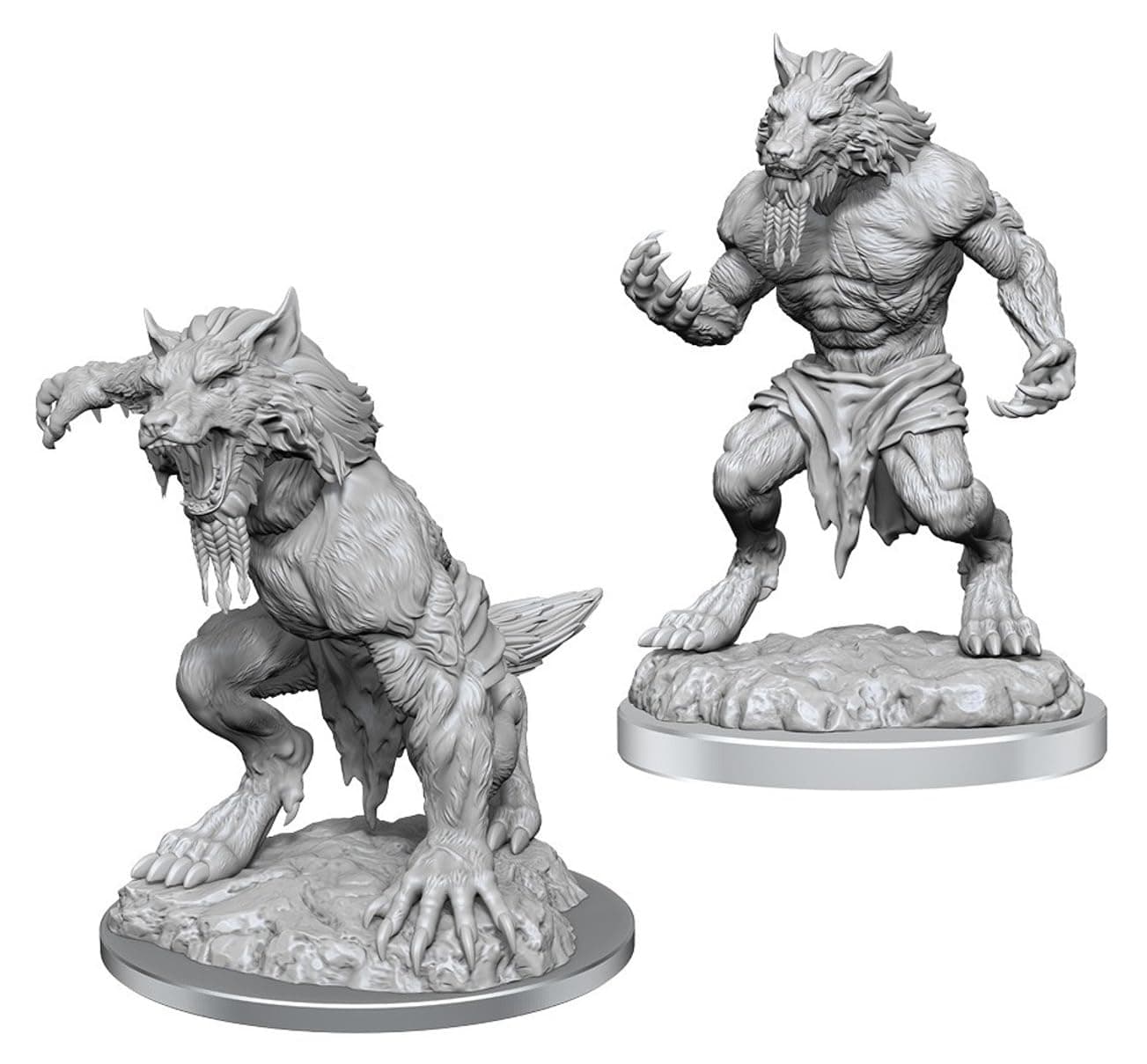 WizKids Critical Role Unpainted Miniatures: Fey Werewolves