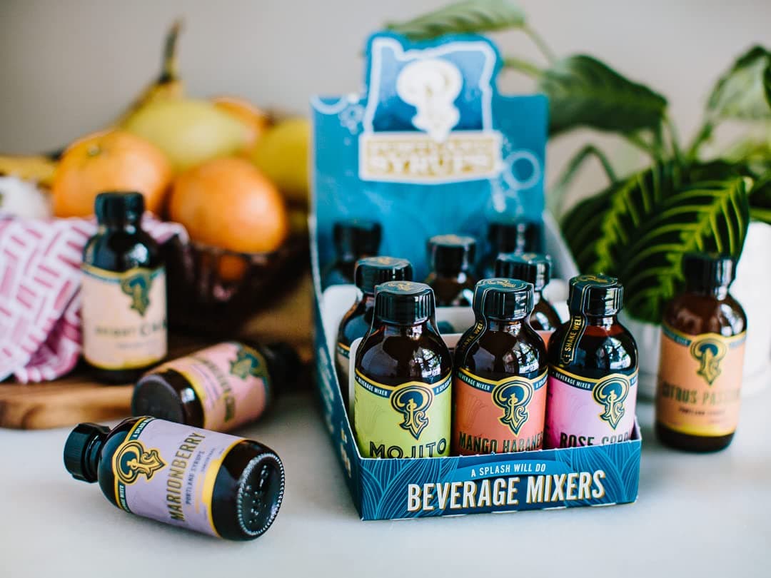 Portland Syrups 12-Pack Sampler Set - Explore 12 Flavors for Craft Cocktails, Soda, Tea, Coffee - 3.4 oz Bottles, 3-5 Drinks Each (Pack of 12)