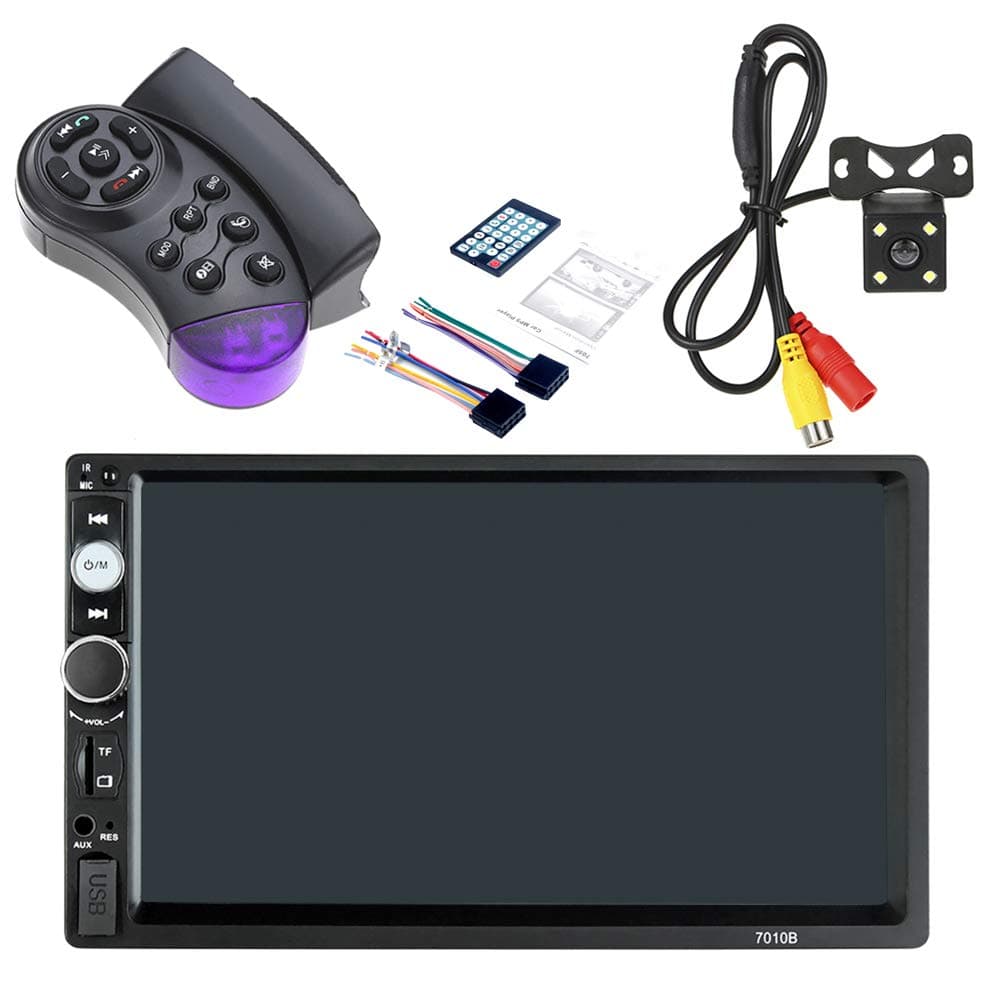 FOReverweihuajz Hevxm Car 7-inch High-definition Stereo Media Mp3 Player Mp5 Card Player Bluetooth Function Dual-axis Audio and Video Reversing Image 7010b 4#