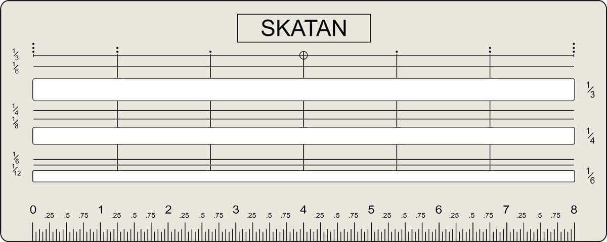 SKATAN Lettering Aid Template, Adapted to The Size 8-1/2" X 11" and The Following Stationery,Fits a Wide Range of Scrapbooking, Crafting, Christmas Cards, Thank You Cards, Birthday Cards