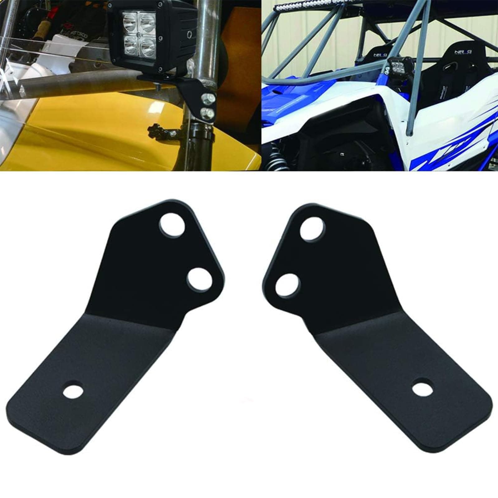 XJMOTO Front Pillar LED Light Mounting Brackets Compatible with Yamaha YXZ 1000R 2016-2023