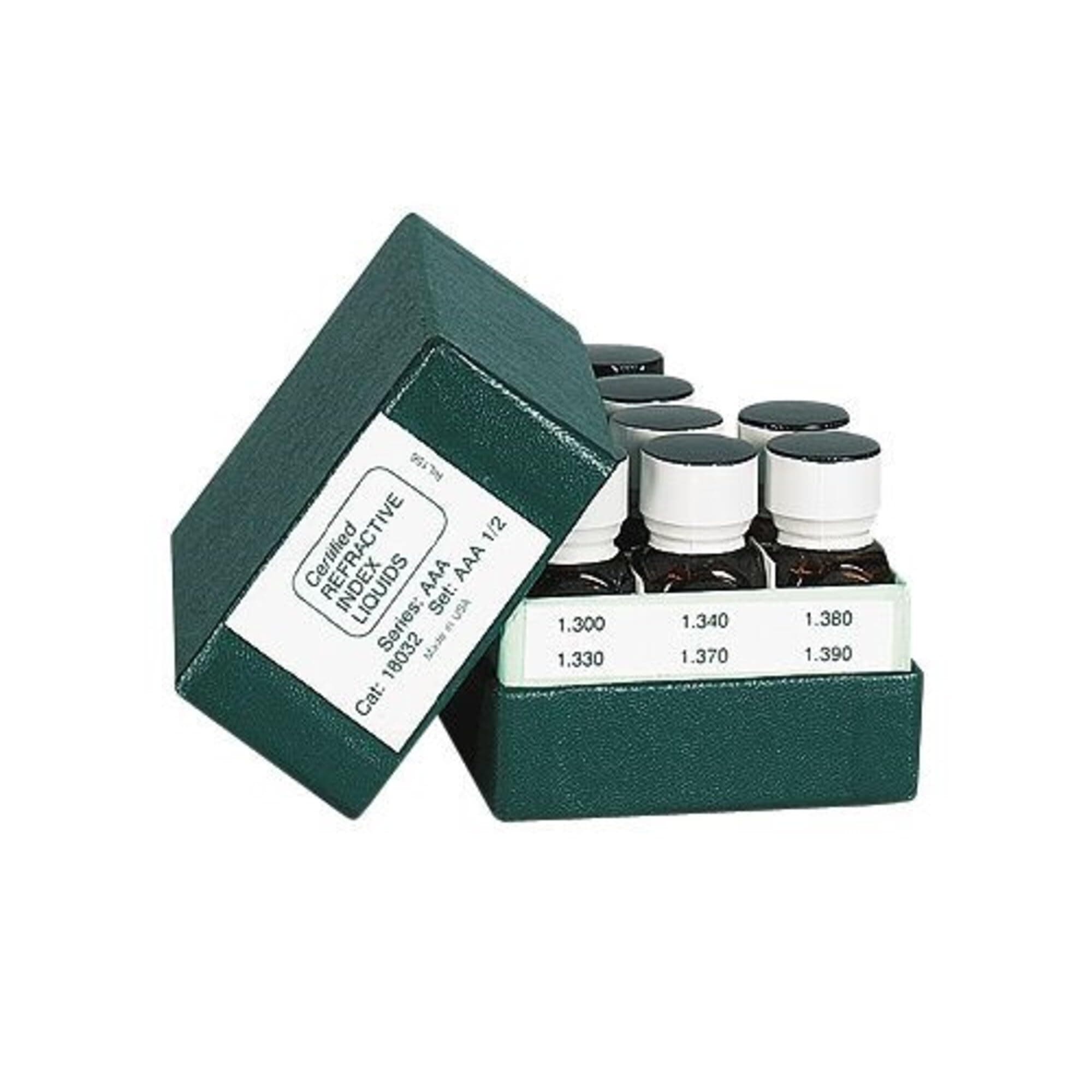 Cargille 18062 Refractive index standard solution; 1.400 to 1.456, 15 liquids