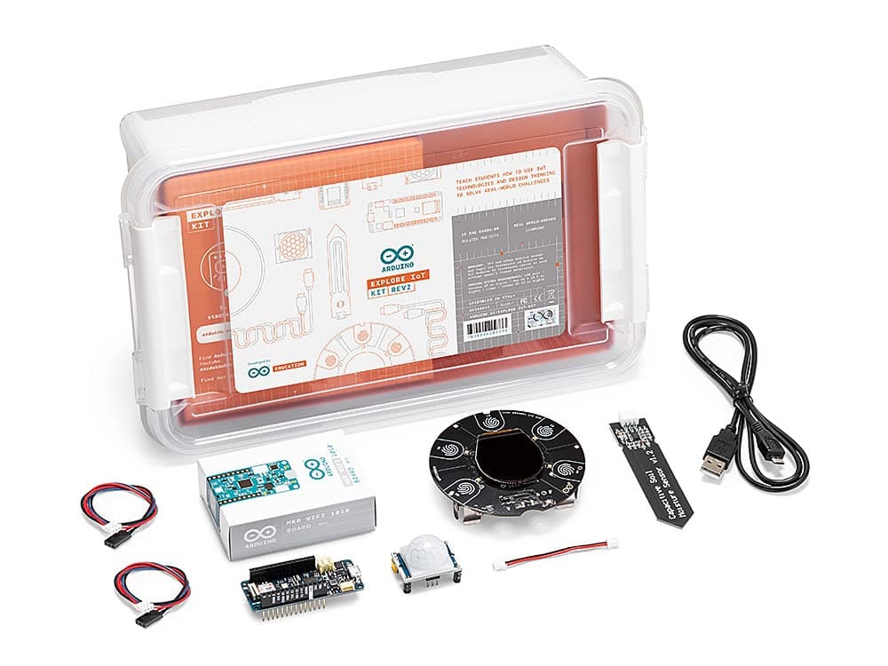 Arduino Explore IoT Kit Rev2 [AKX00044] - Comprehensive Educational Kit for Advanced High School and College Students to Create Sustainable Internet of Things Projects with Real-World Applications