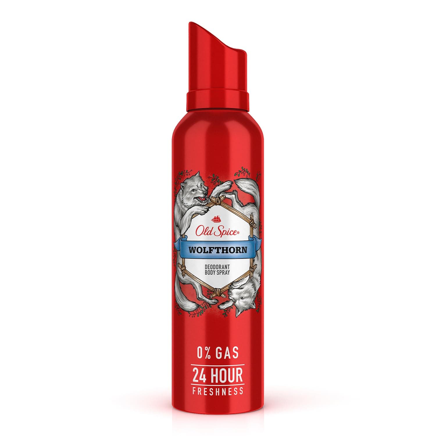 OLD SPICE Wolfthorn Deodorant/Body Spray - 0% Gas - For Men (115gm /140ml) - India - Old Spice Wolfsawn Deodorant / Body Spray - 0% Gas - Men (115gm / 140ml) - India