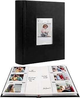 Photo Album for Fujifilm Instax Mini Camera, Photo Album for Polaroid, Leathe...