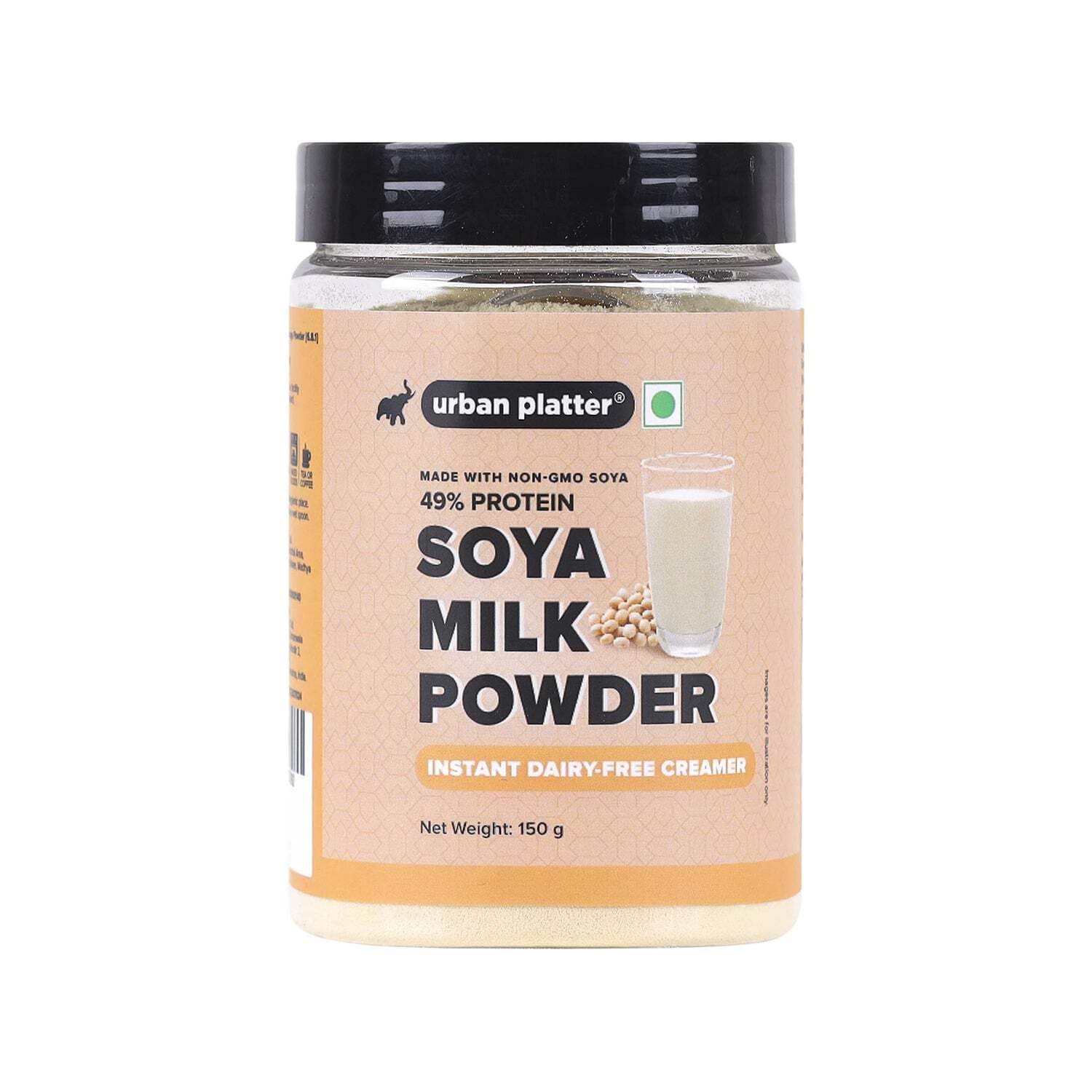 Soy Milk Powder, 150g / 5.3oz [Vegan, Non-GMO & 49% Protein]