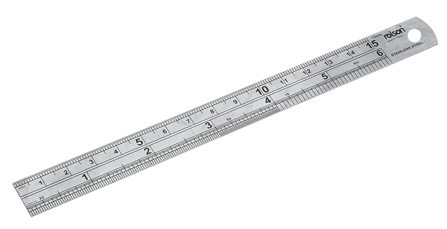 Rolson 50822 150 Mm Stainless Steel Ruler