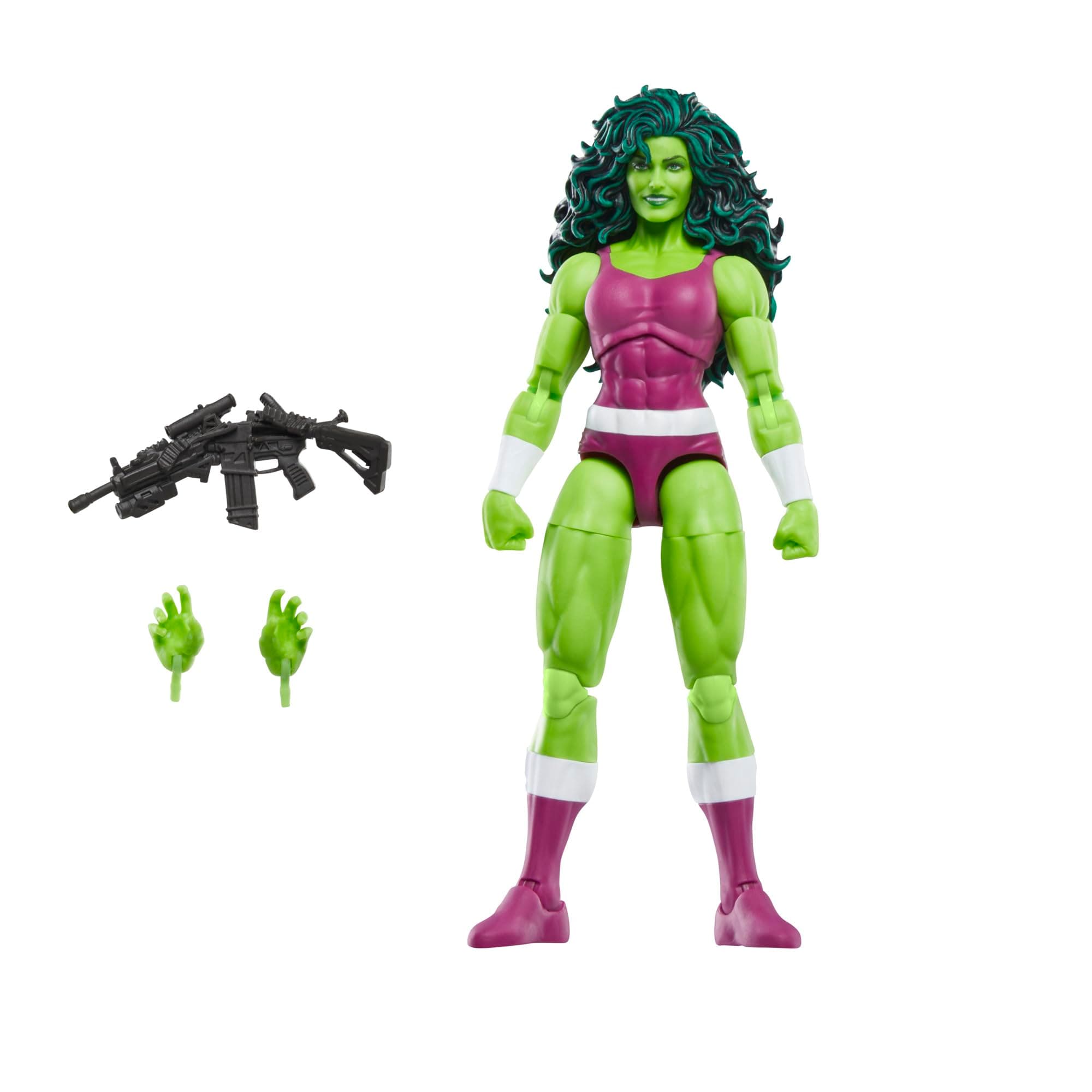 Legends Series She-Hulk, Iron Man Comics Collectible 6-Inch Action Figure, Retro-Inspired Blister Card