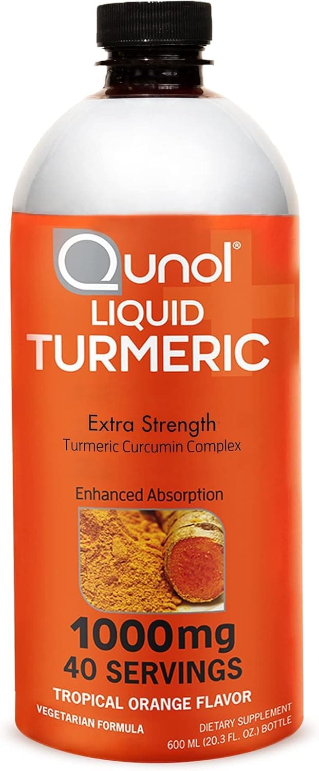 Liquid Turmeric Curcumin 1000Mg Tropical Orange Flavor, 40 Servings - 600Ml