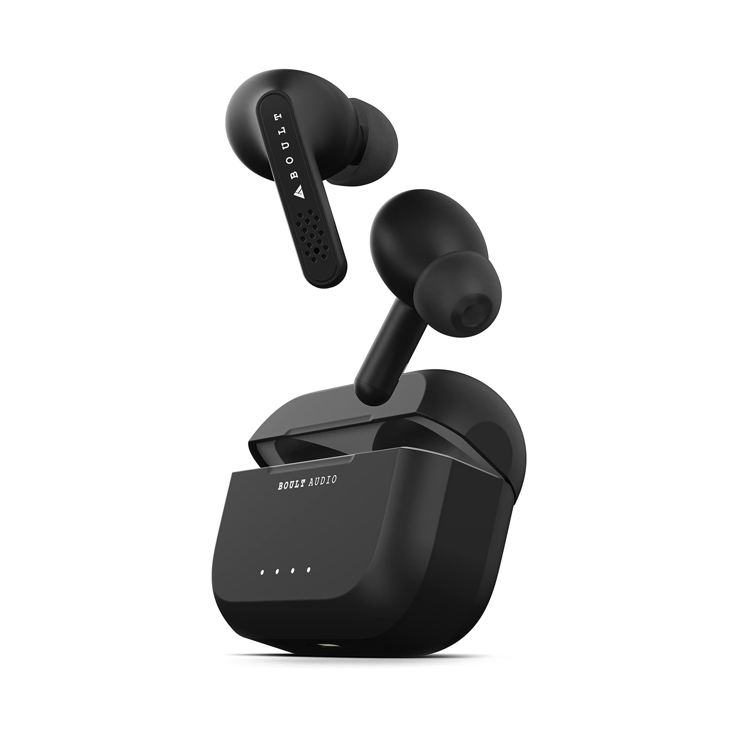 Boult Audio Airbass Propods X Bluetooth Truly Wireless in Ear Earbuds with Mic, 32H Playtime, Fast Charging Type-C, Ipx5 Water Resistant, Touch Controls and Voice Assistant (Black)