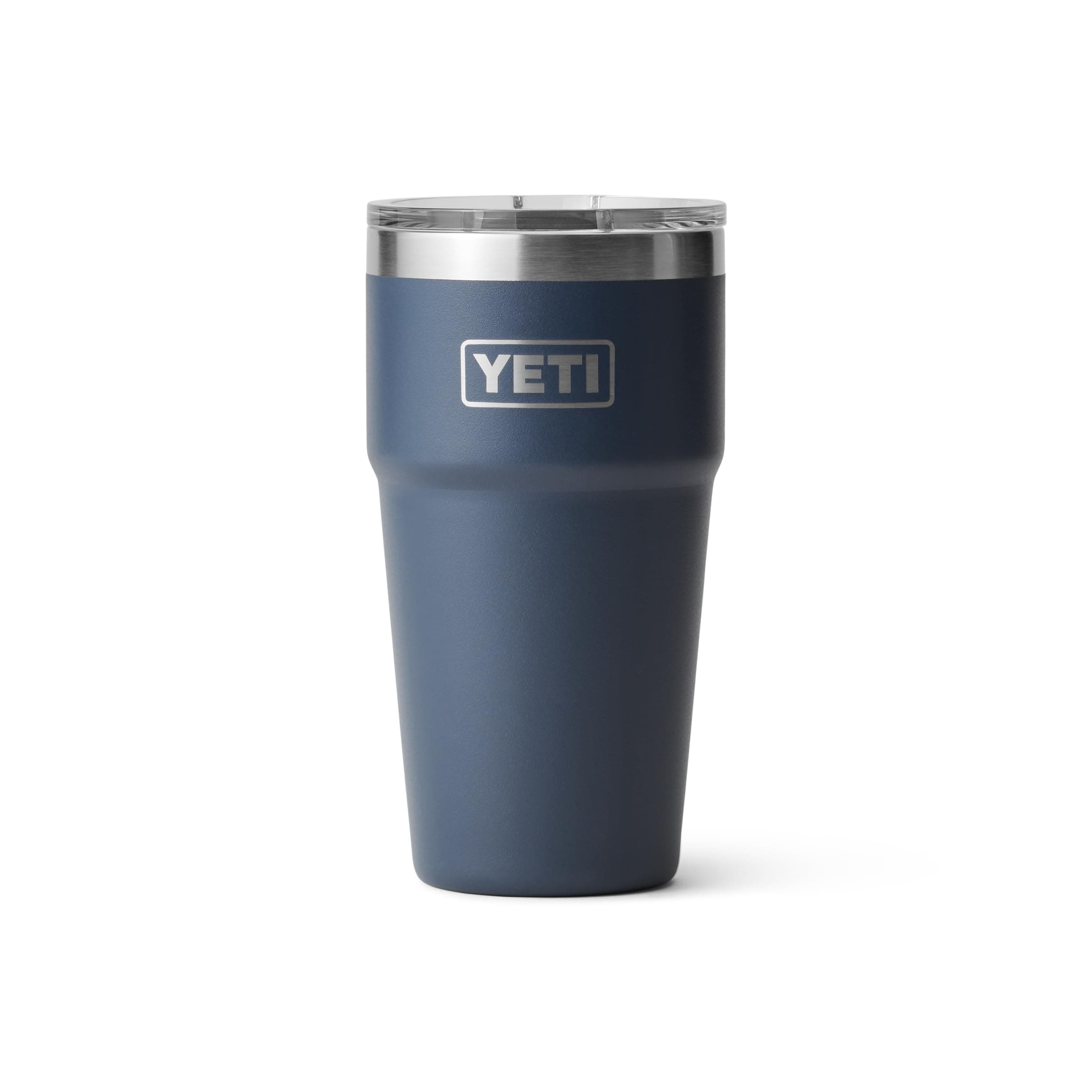 YETI Rambler Cup, Vacuum Insulated Stainless Steel Stackable Cup with Magslider Lid, Navy, 20oz (590ml)