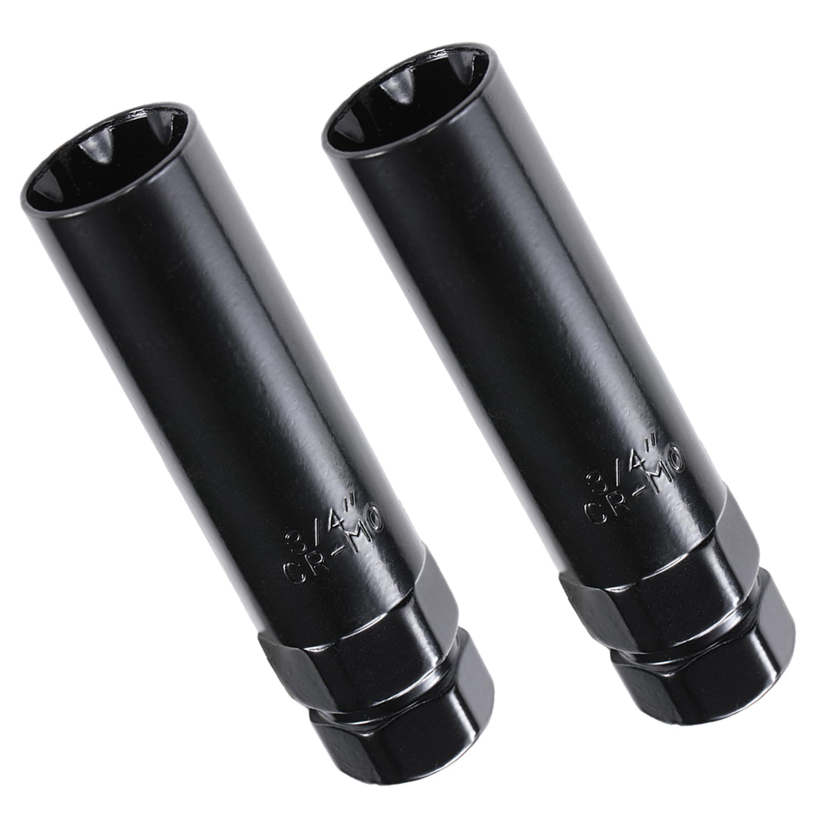 Fuel Wheel Lug Nut Key 7 Spline Socket Wrench Replacement Aftermarket Lug Nuts for 14x1.5, 14x2.0, 9/16 Inch (Pack 2)