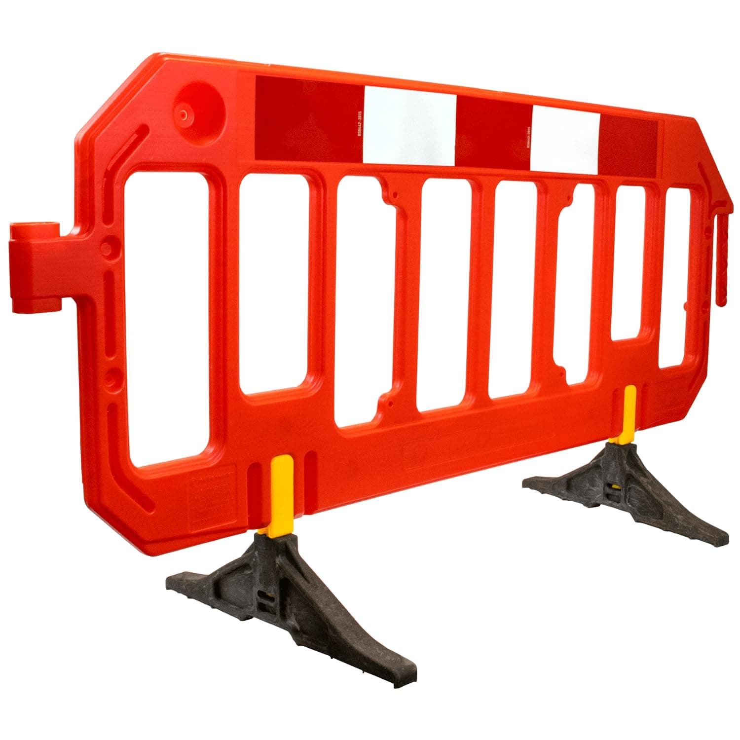Chapter 8 Traffic Management Road Safety Barrier - 2 Metre in Orange - Temporary Pedestrian Safety for Events, Schools, Businesses, Road Works - Freestanding with 360° Swivel Feet For Easy Stacking