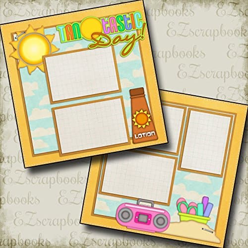 TANTASTIC - Premade Scrapbook Pages - EZ Layout 2064
