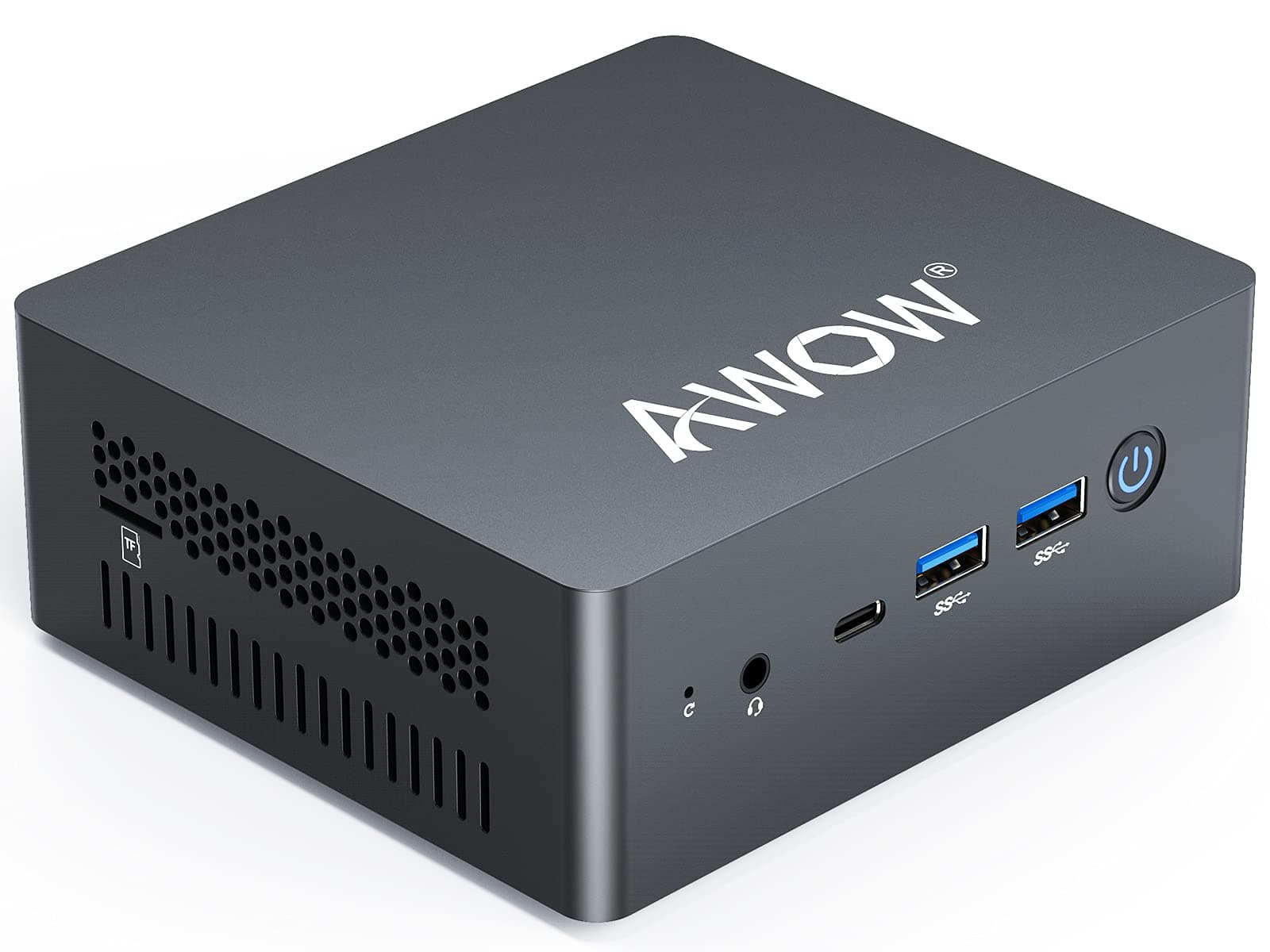 AWOW Mini PC Intel J4125, 8GB LPDDR4 128GB M.2 SSD Mini Desktop Computer Windows 11 Pro, Support 4K Triple Display/Dual WiFi/HDMIx 2/Gigabit Ethernet/BT 4.2, Mini Computer for Business/Home/Office