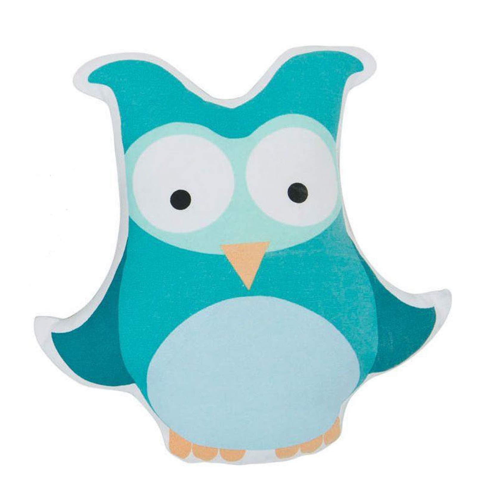 Sebra Owls Pillow Blue