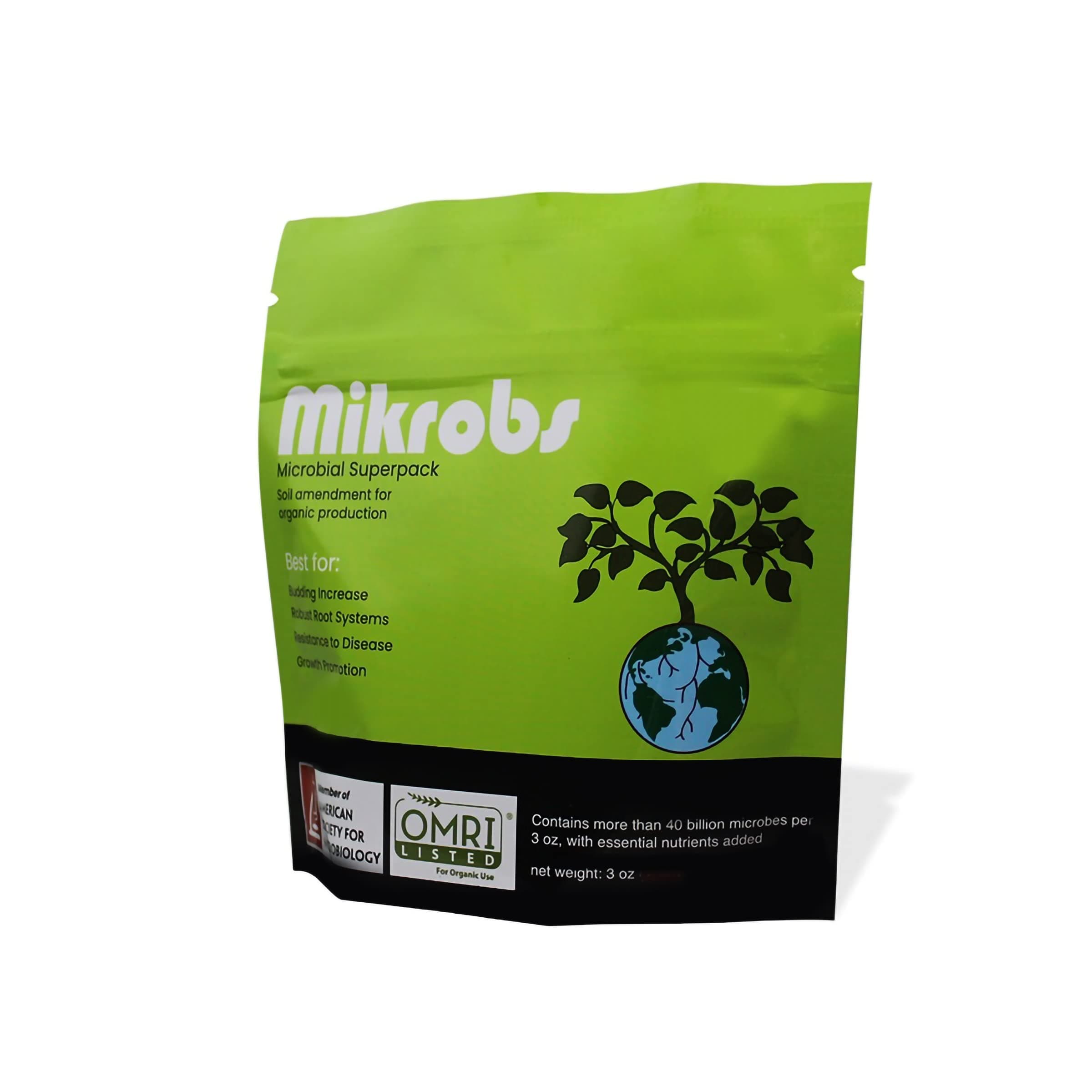 GERGO Mikrobs - Microbial Superpack for Living Soil. Revitalize Plants (3 Oz)