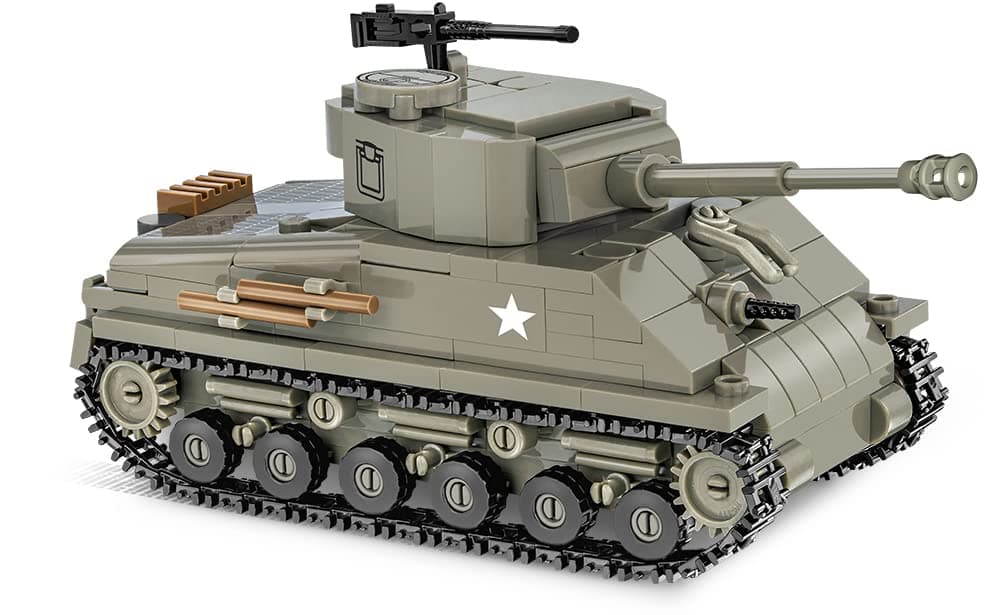 COBI Historical Collection M4A3E8 Sherman Tank, Unisex Children,Beige, 1:48 Scale