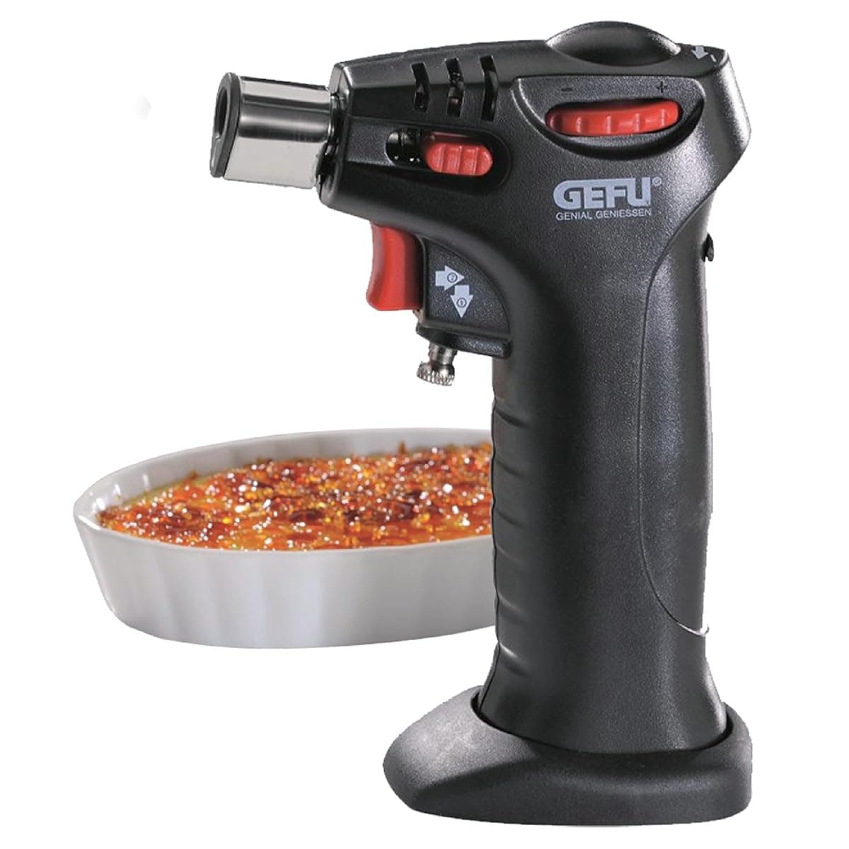 35360 Carmello Crème Brûlée Set, Porcelain, Black